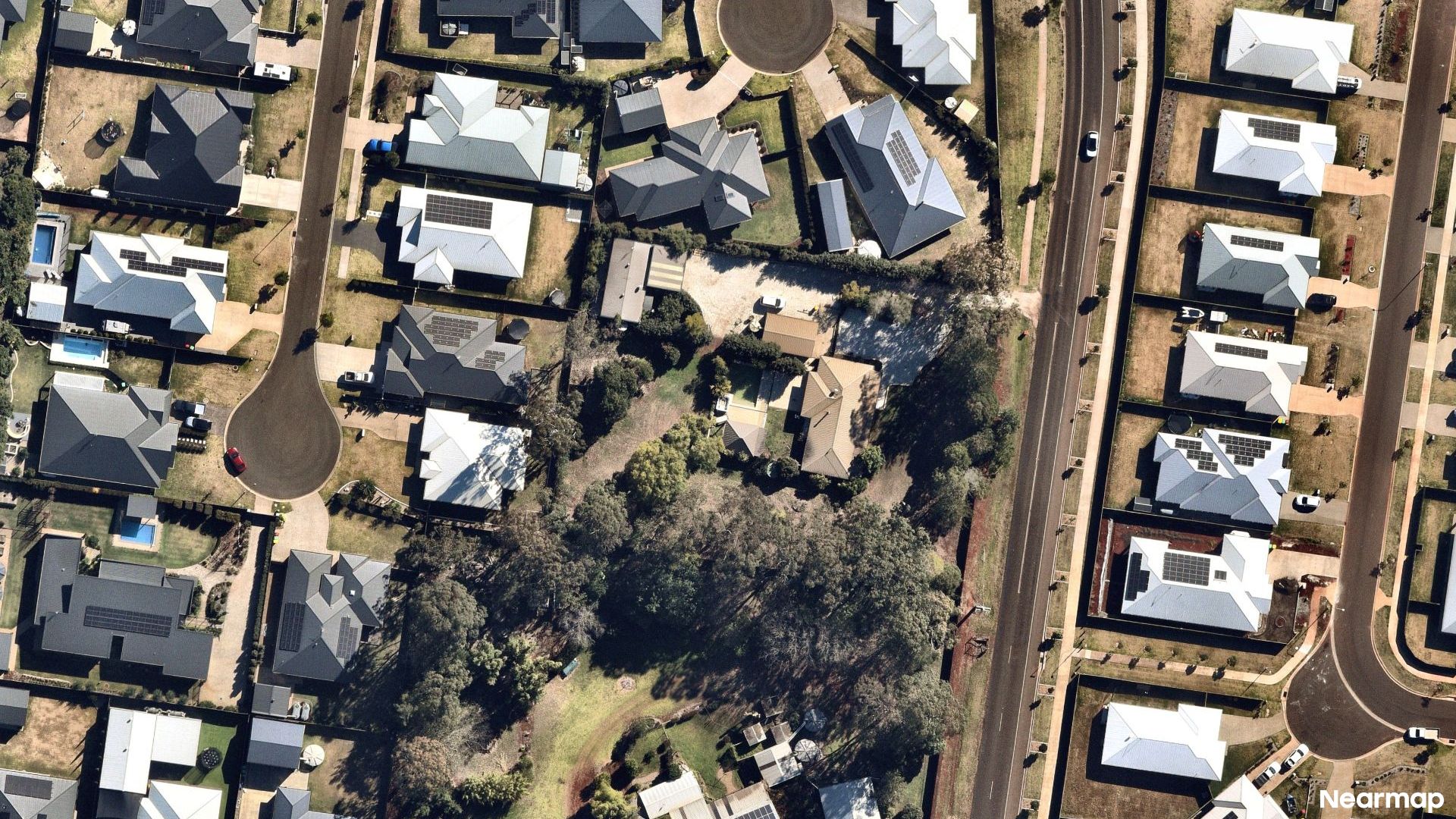 Vertical aerial view