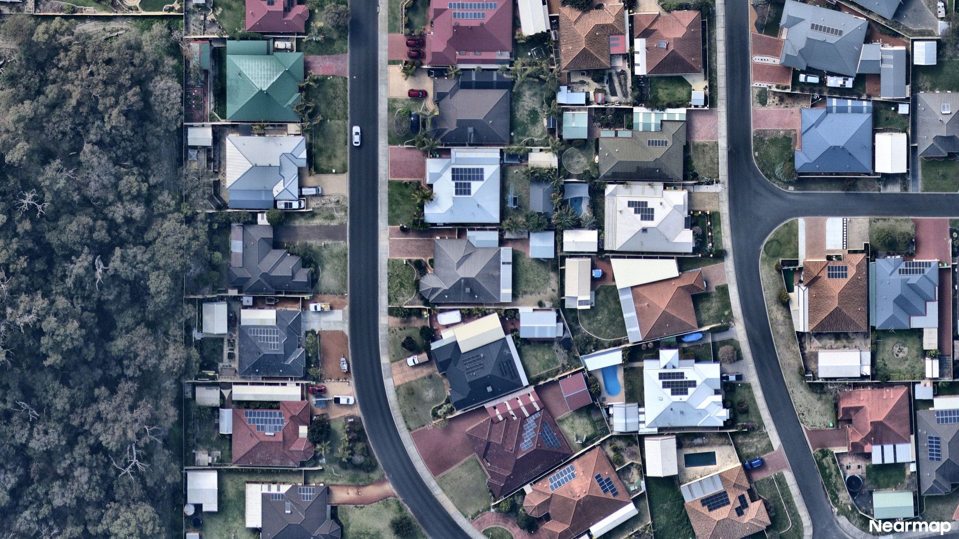 Vertical aerial view