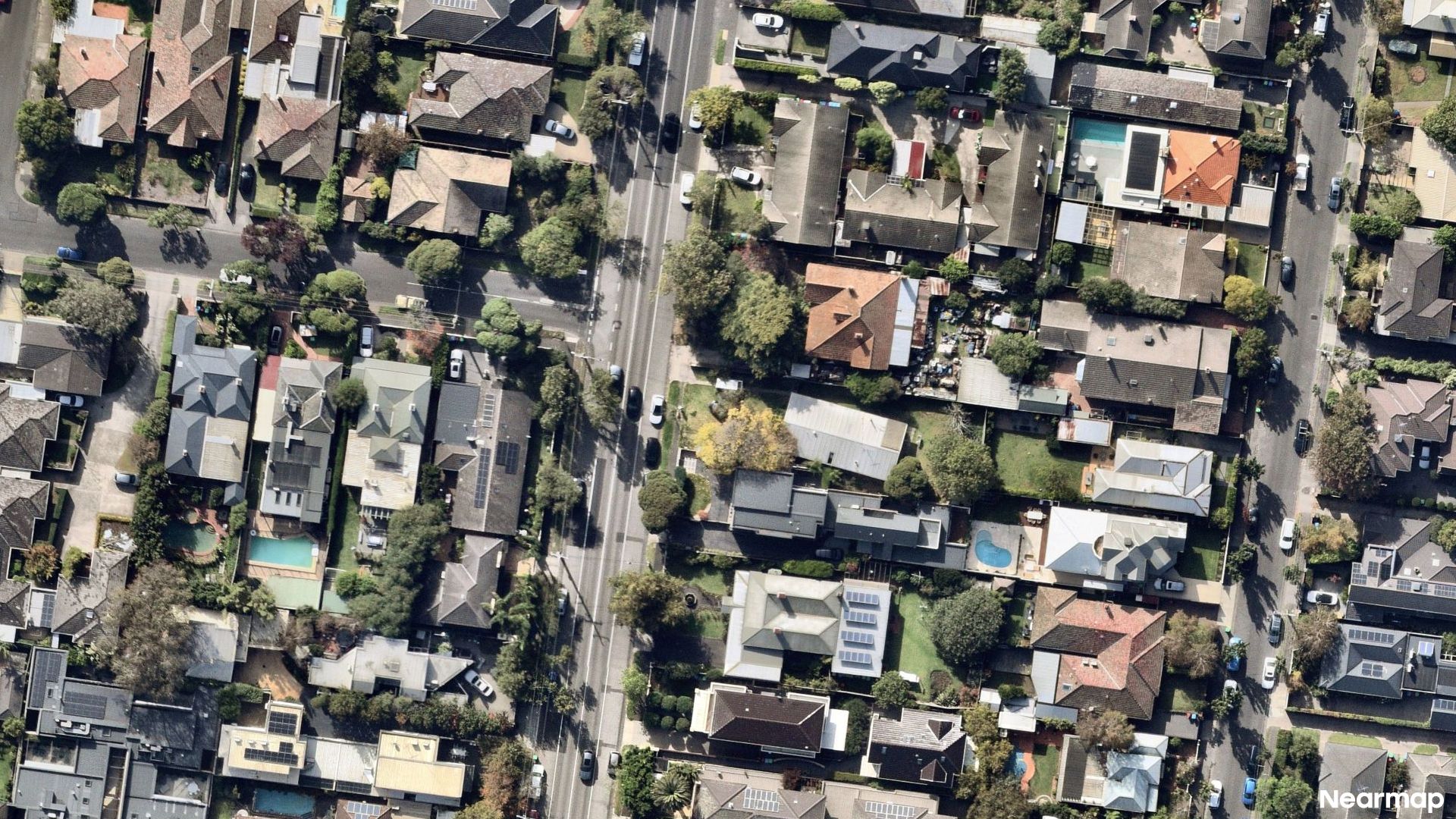 Vertical aerial view