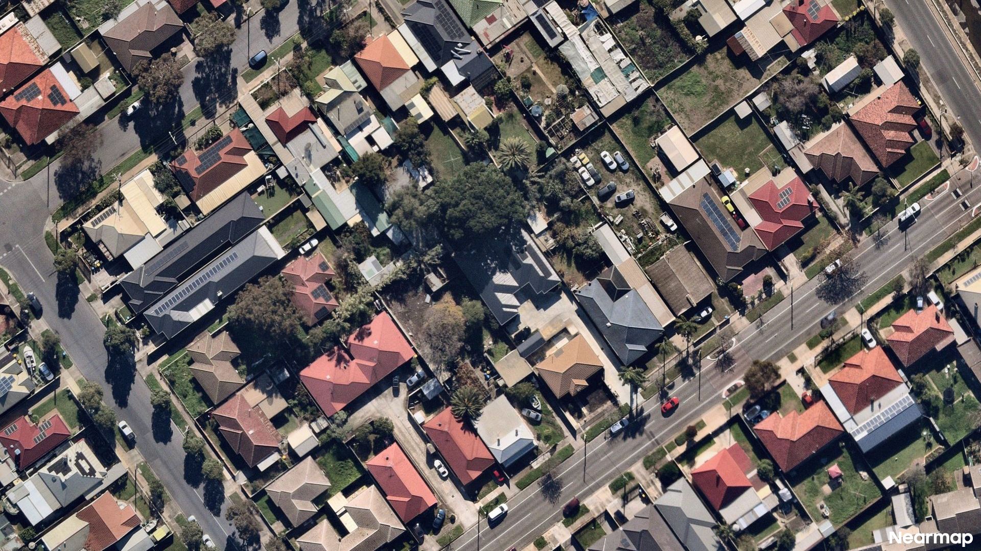 Vertical aerial view