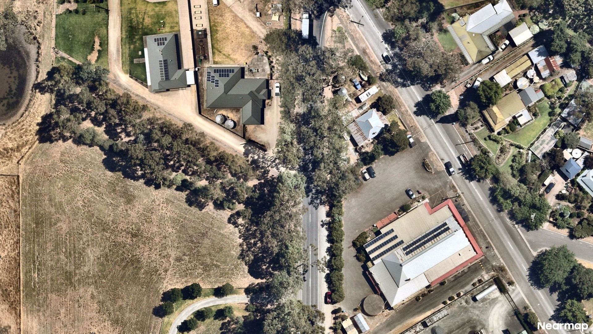 Vertical aerial view