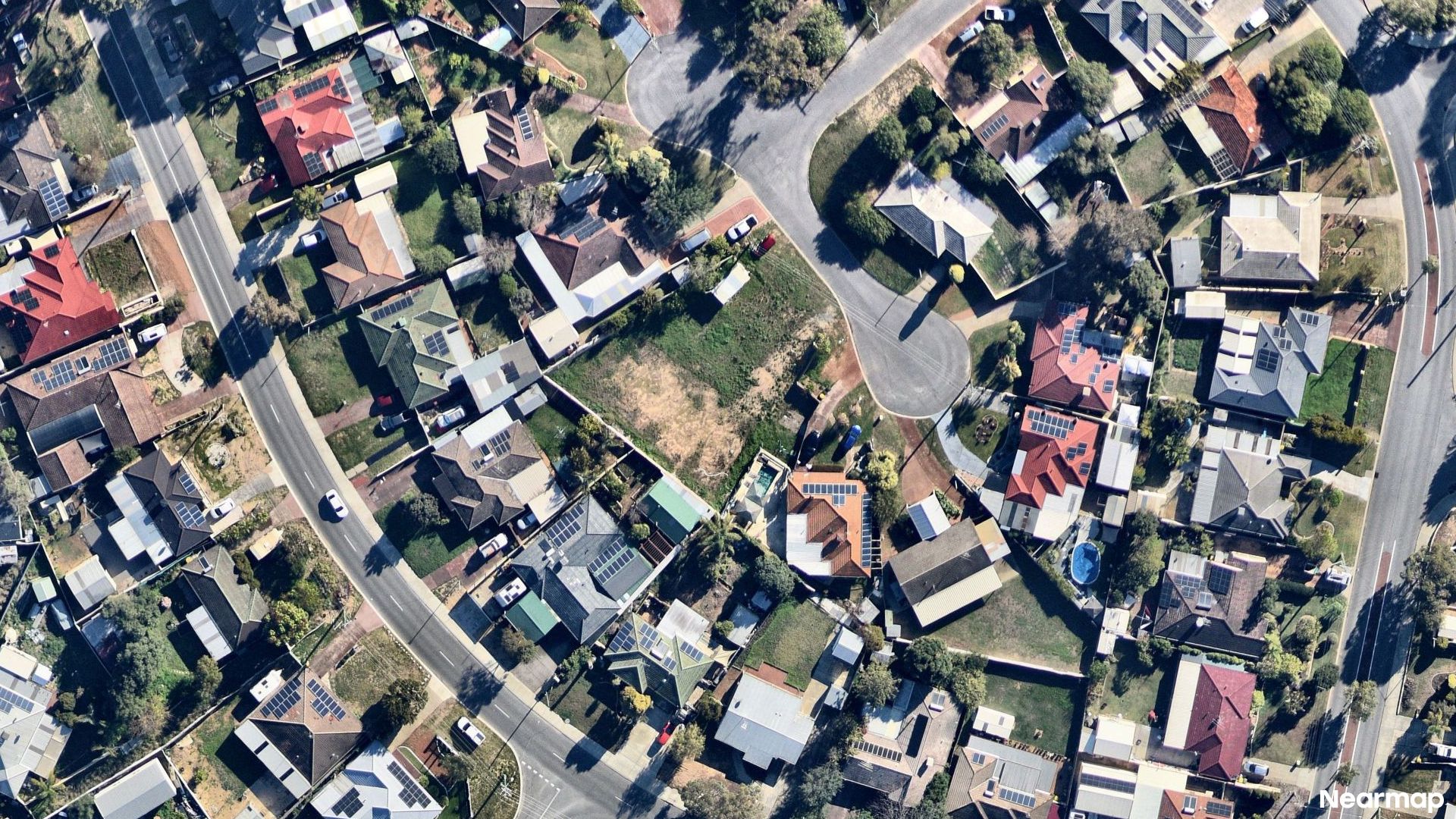 Vertical aerial view