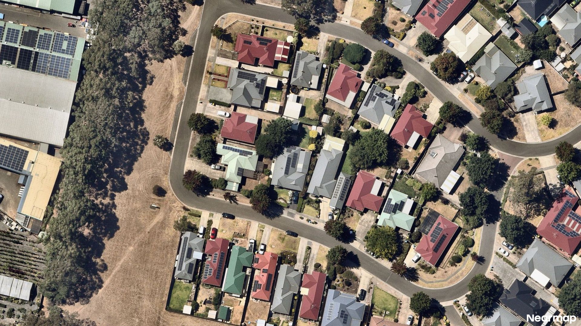 Vertical aerial view