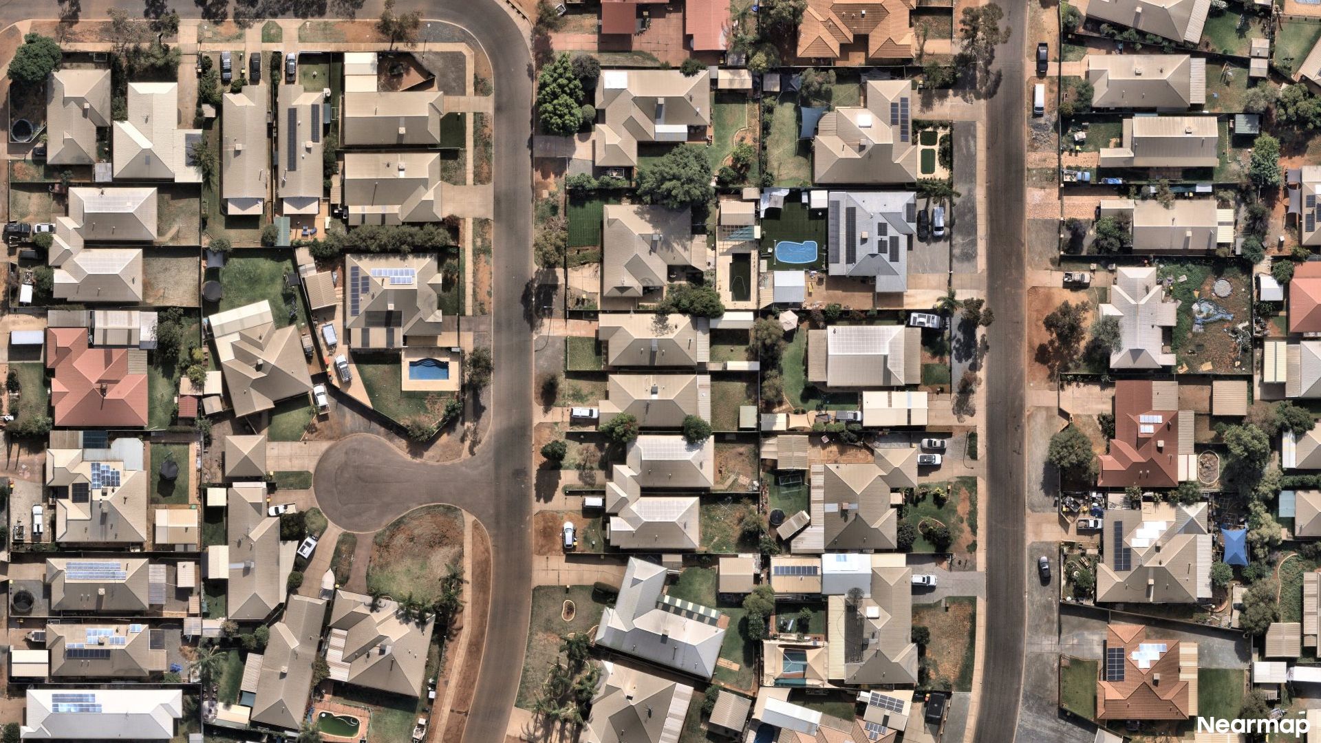 Vertical aerial view