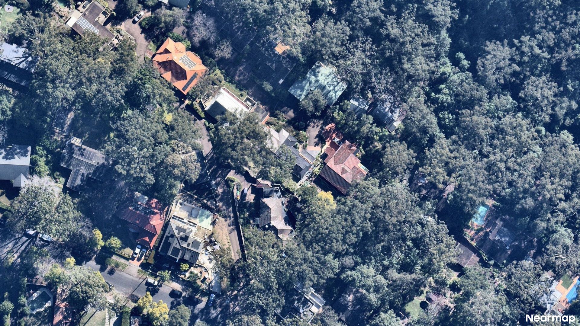 Vertical aerial view