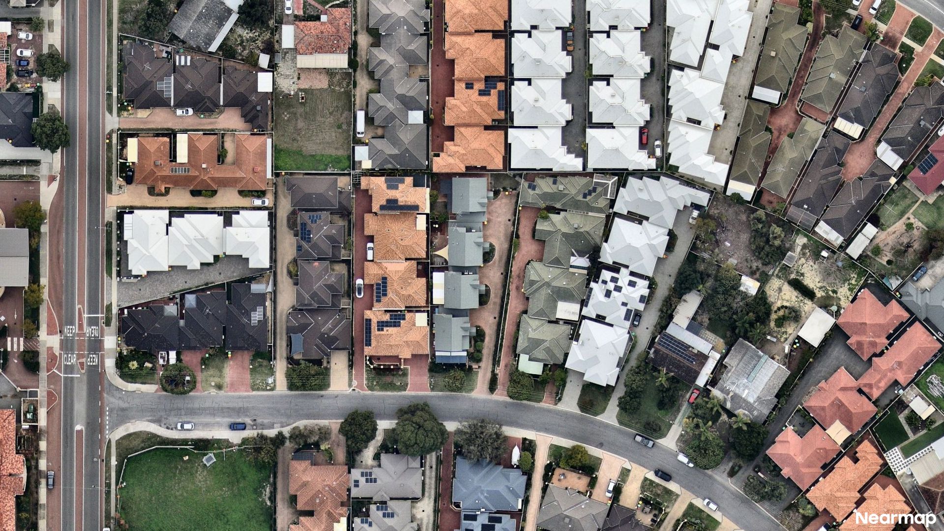 Vertical aerial view