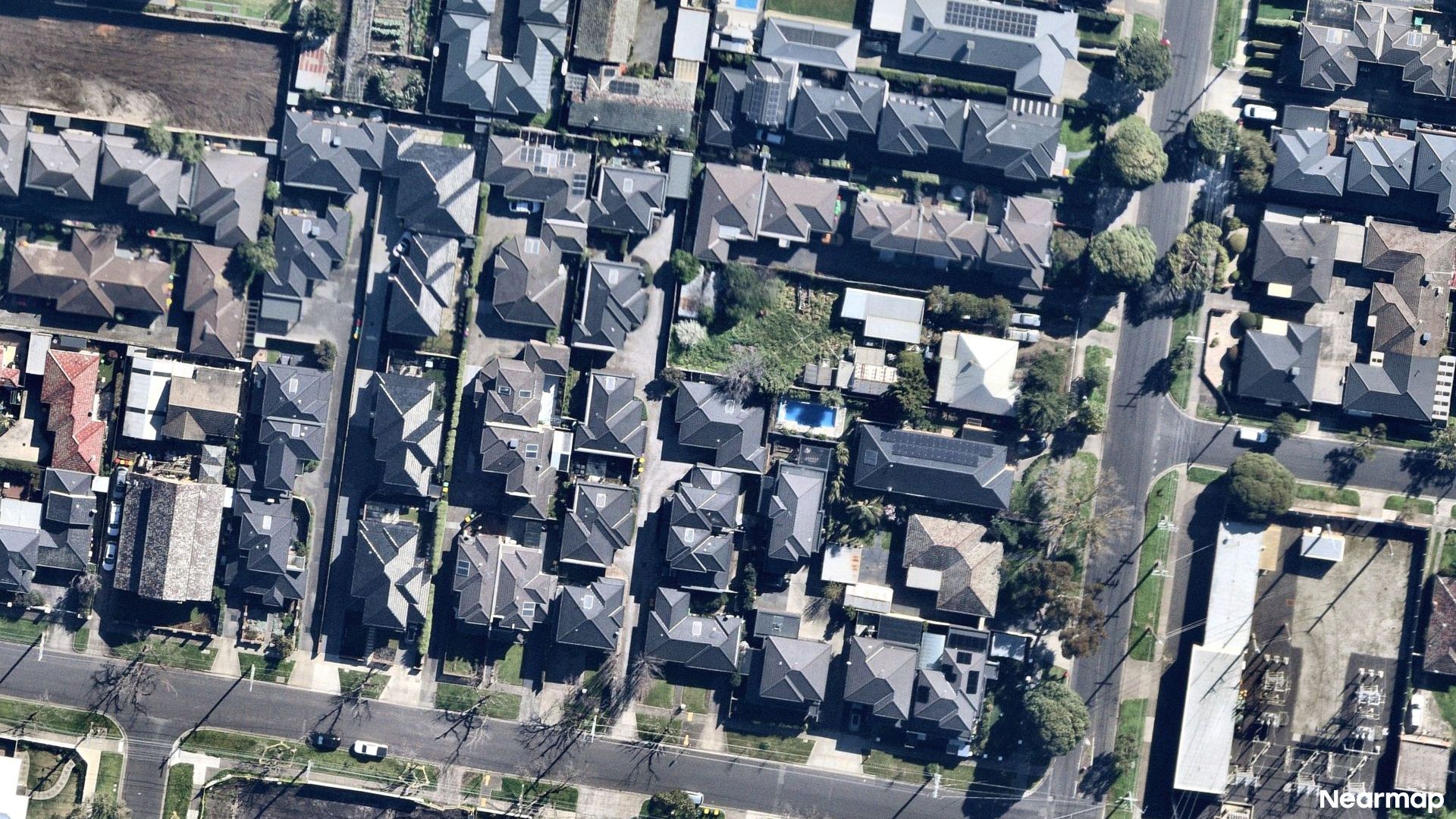 Vertical aerial view