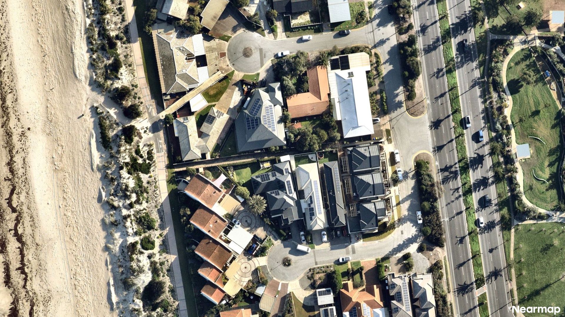 Vertical aerial view