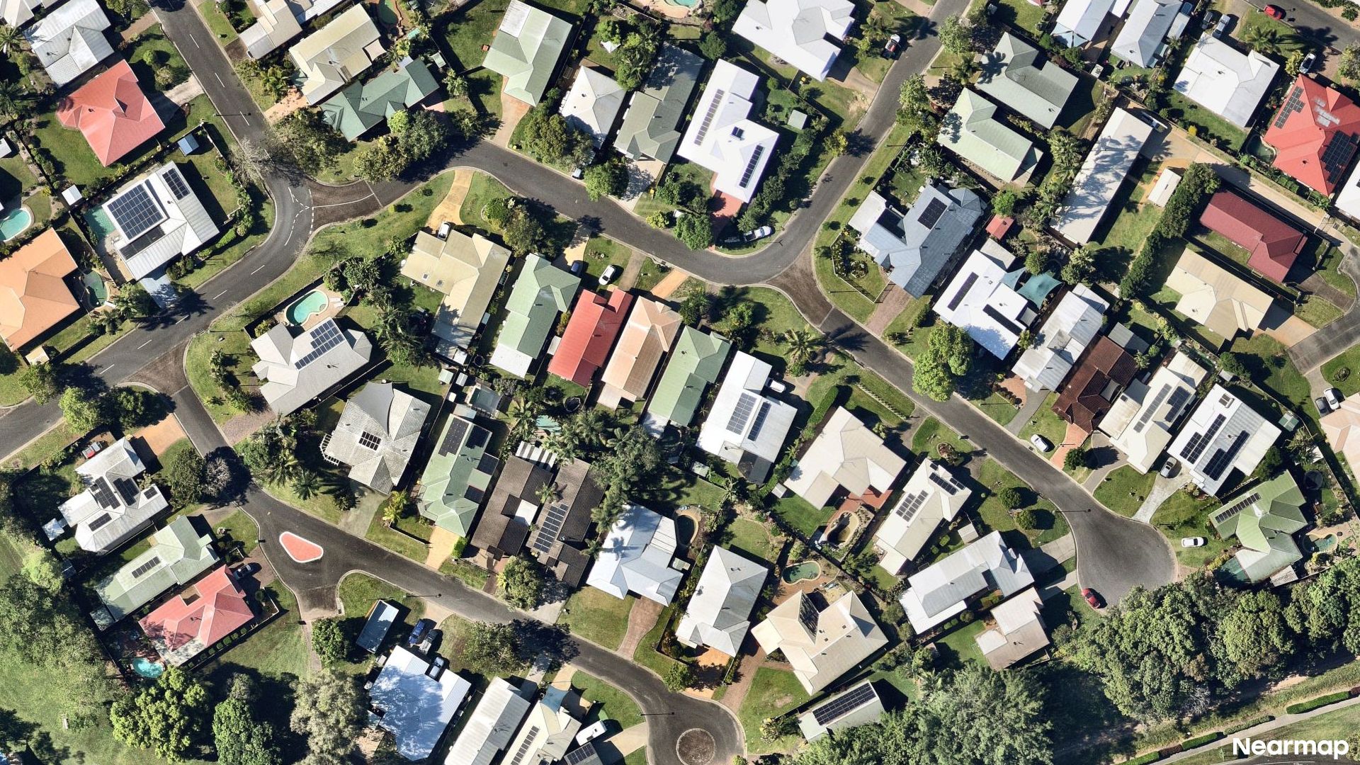 Vertical aerial view