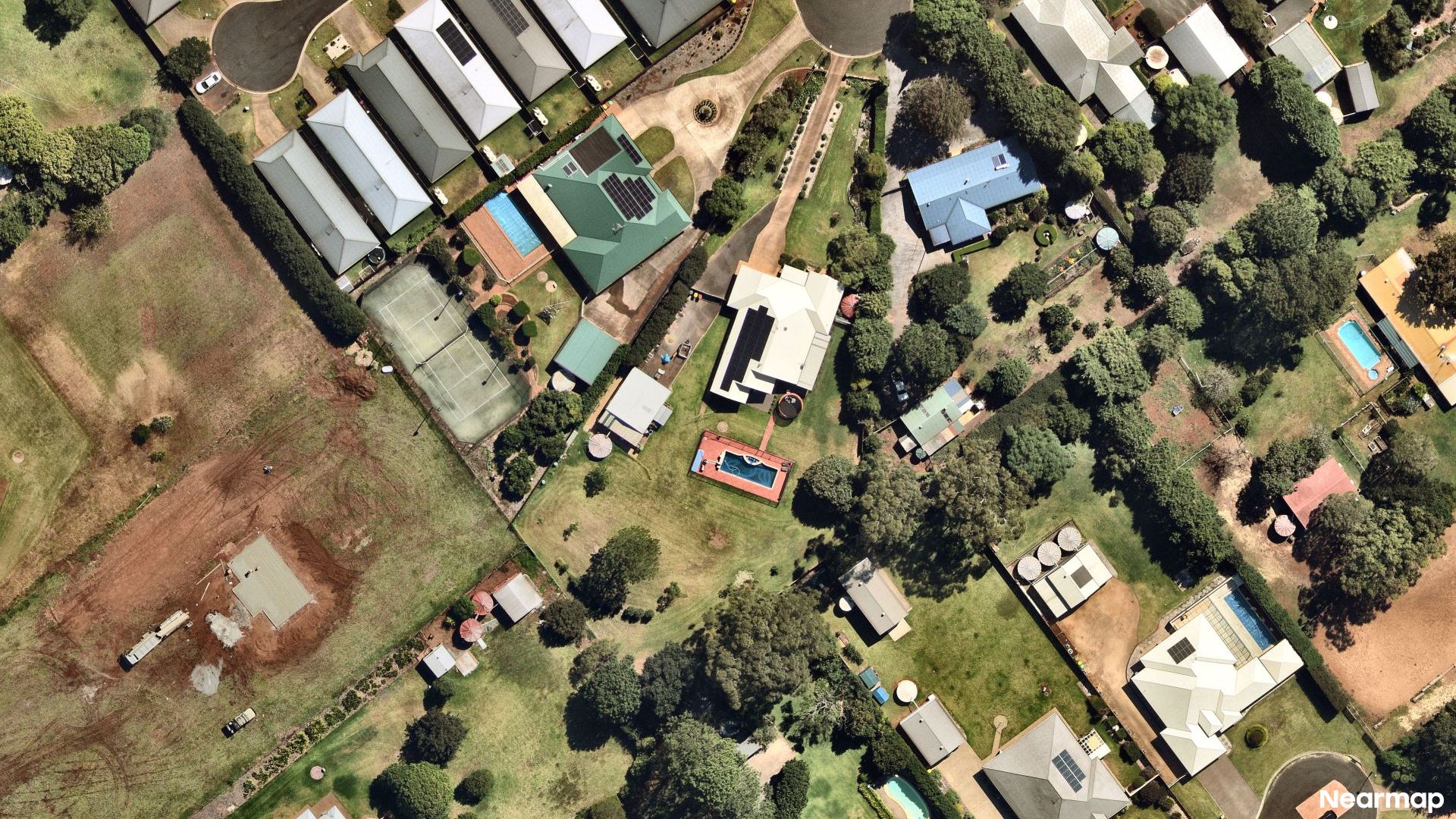 Vertical aerial view