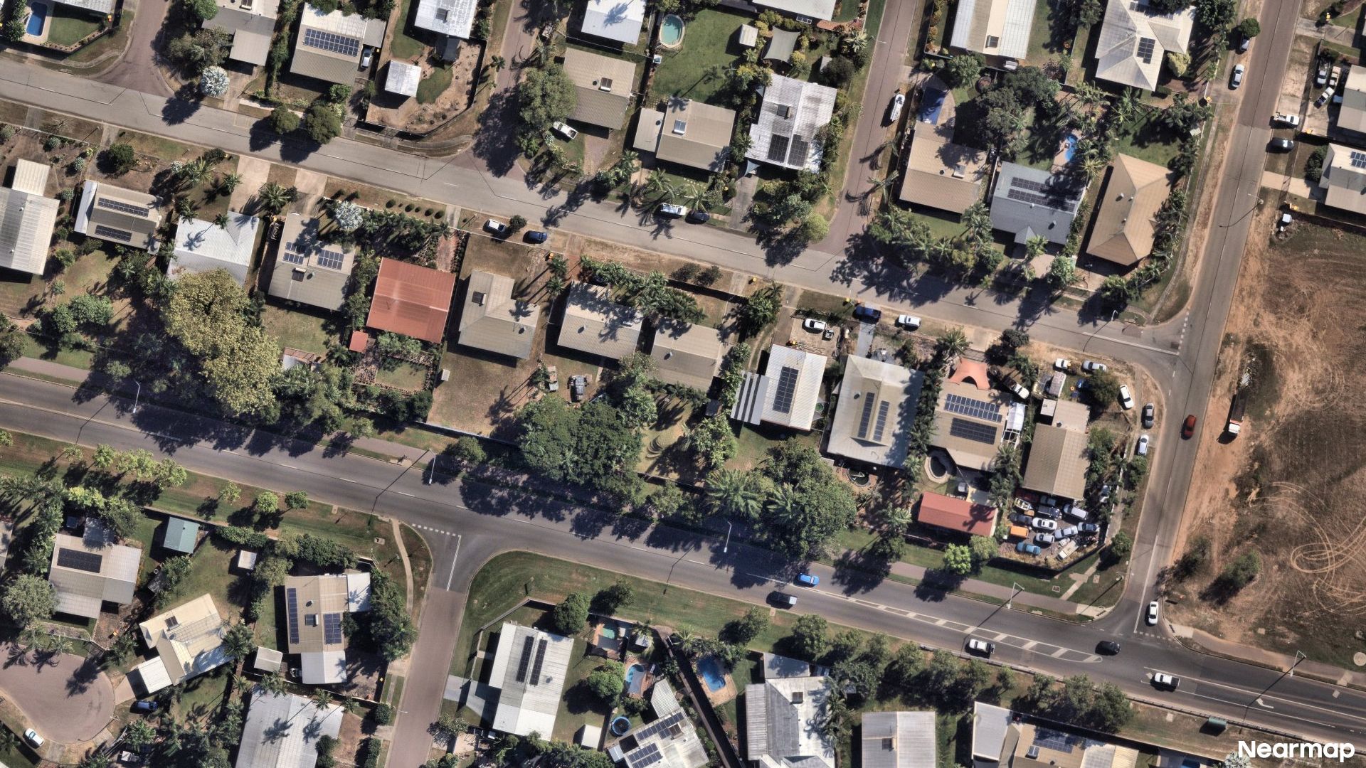 Vertical aerial view