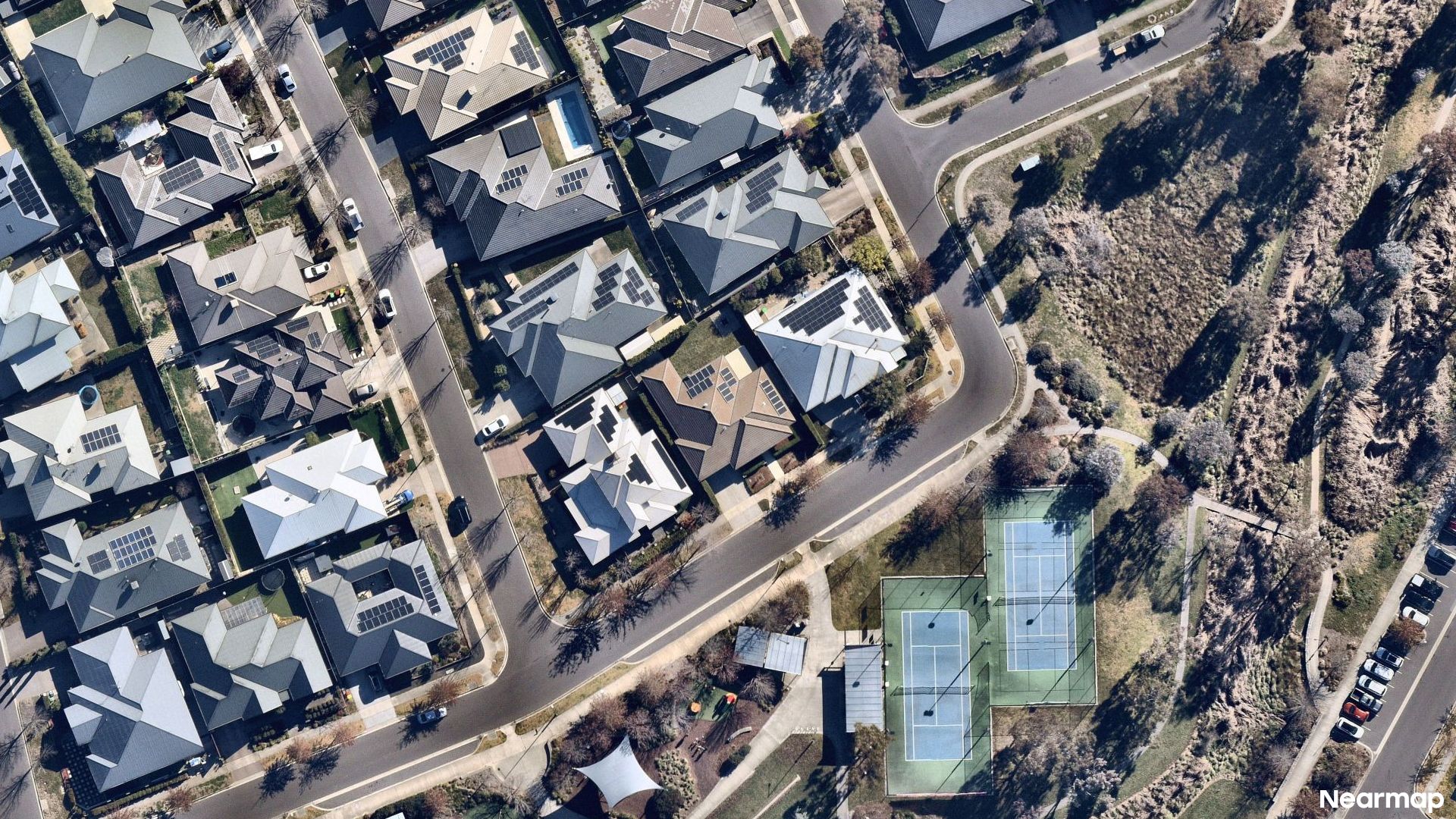 Vertical aerial view
