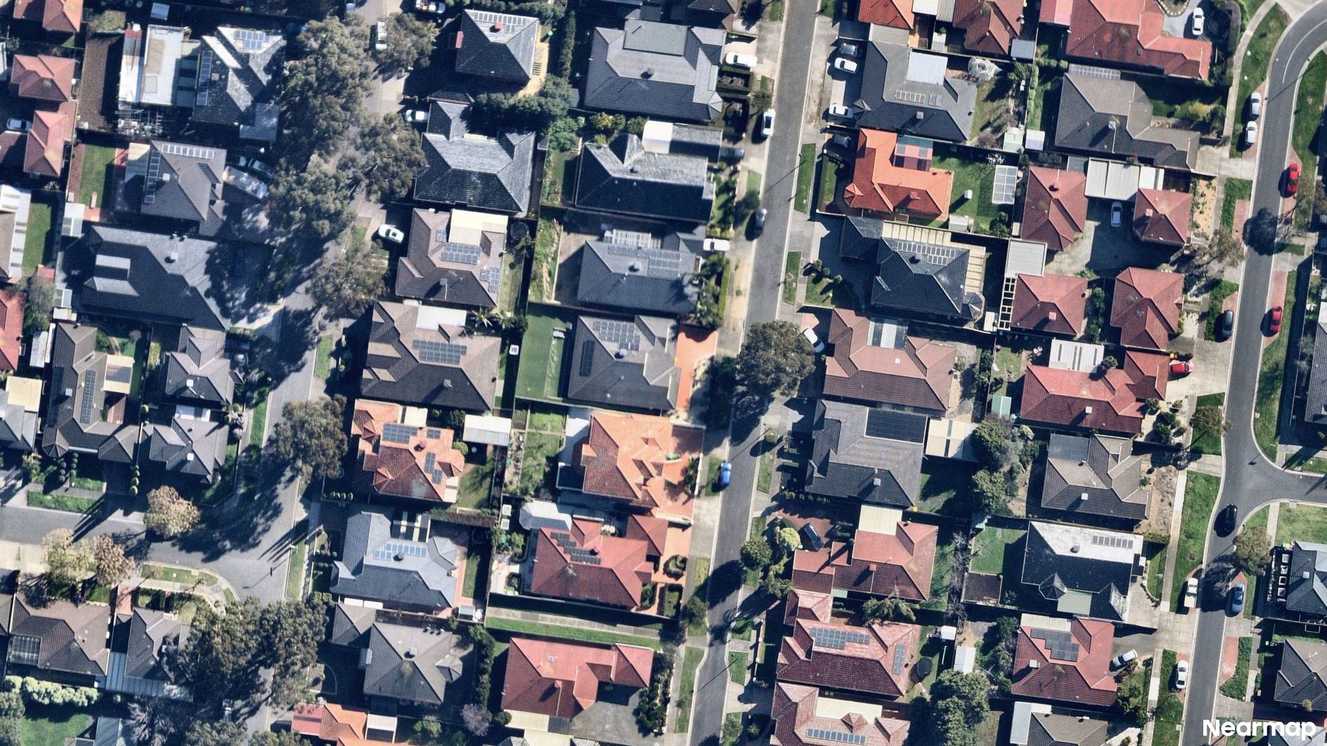 Vertical aerial view