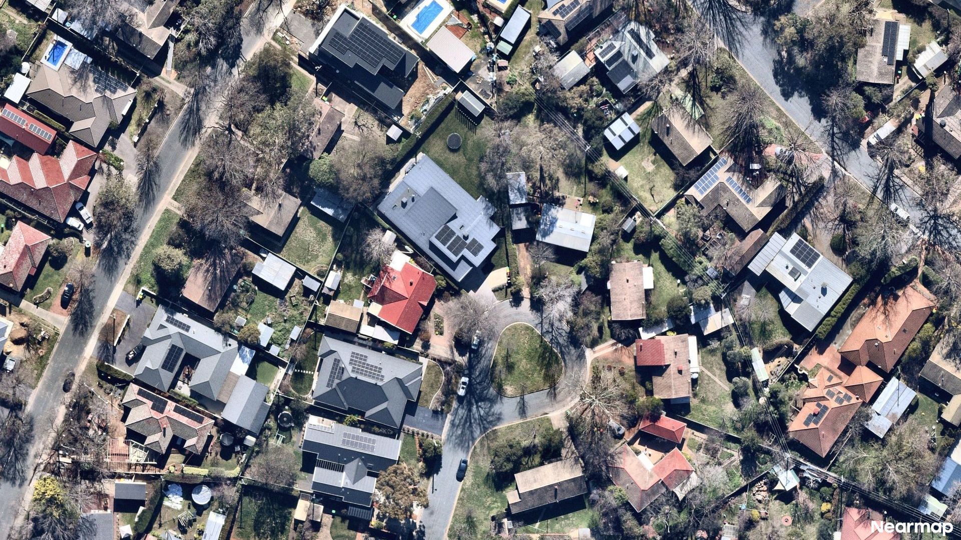 Vertical aerial view