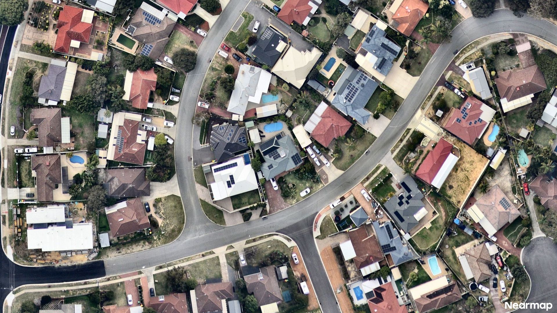 Vertical aerial view