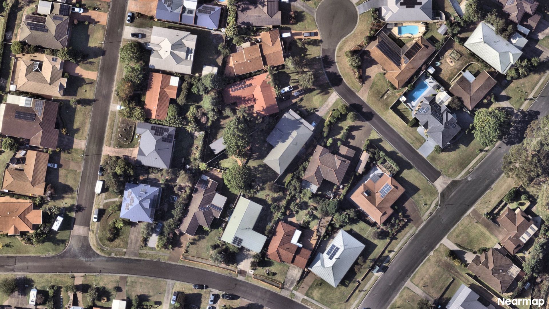 Vertical aerial view