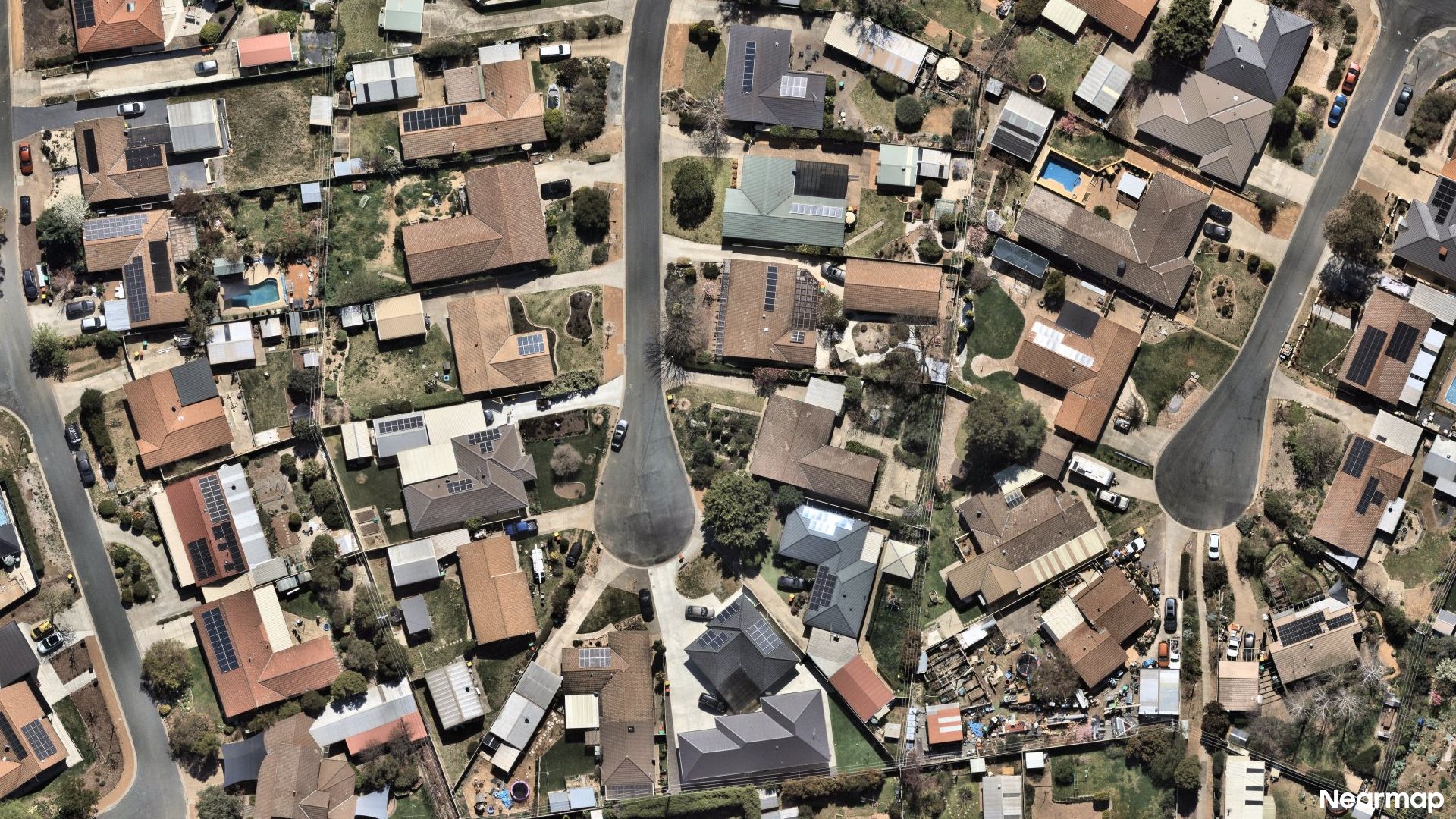 Vertical aerial view
