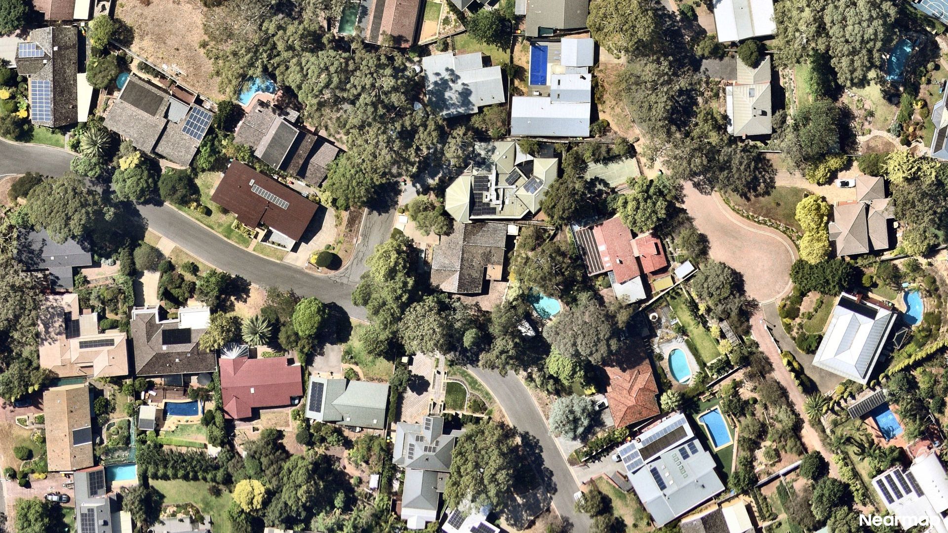 Vertical aerial view