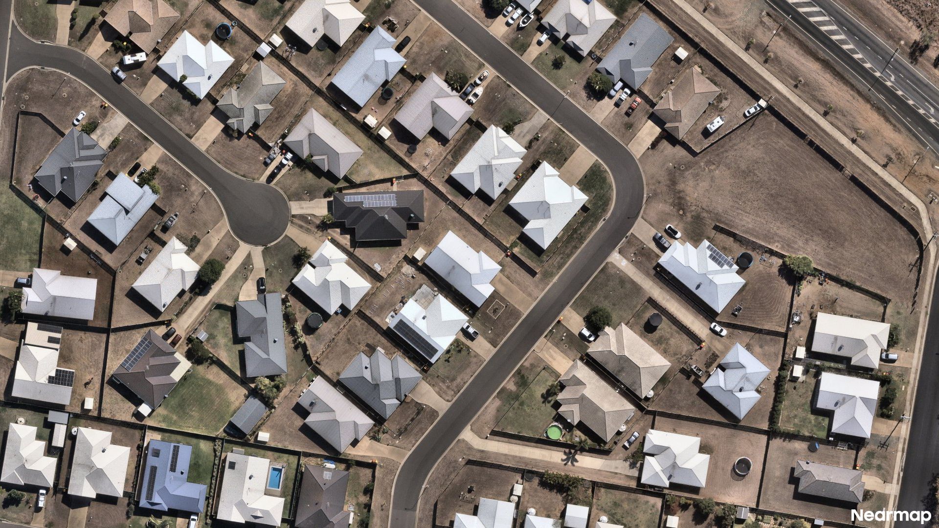 Vertical aerial view