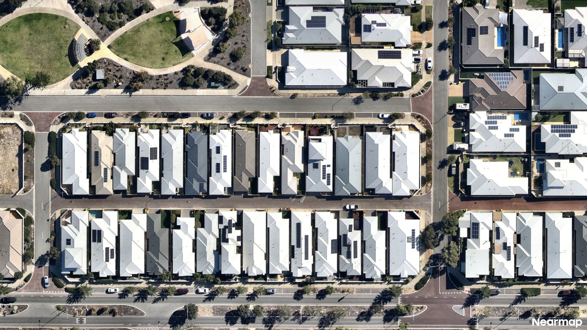Vertical aerial view