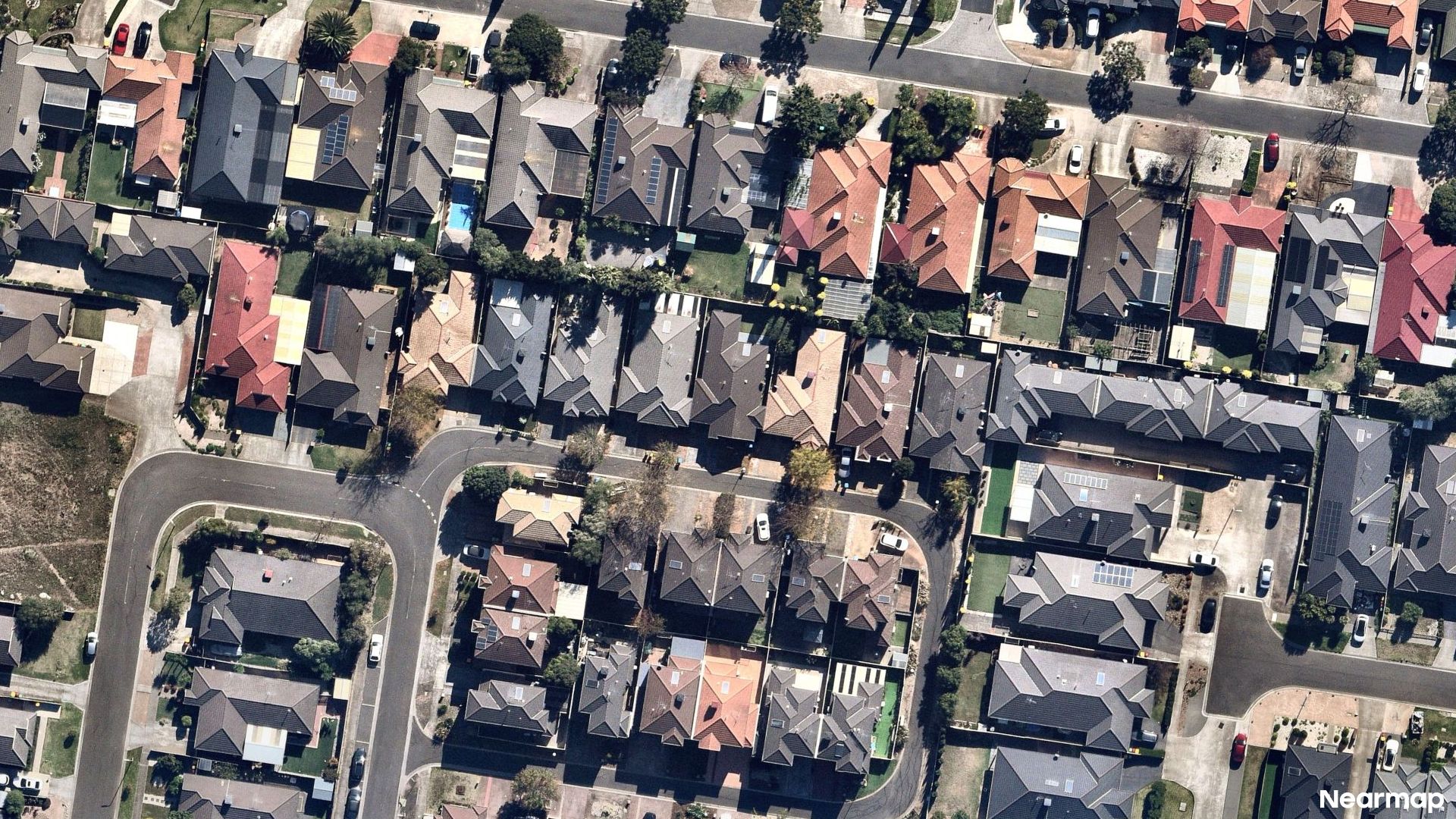Vertical aerial view