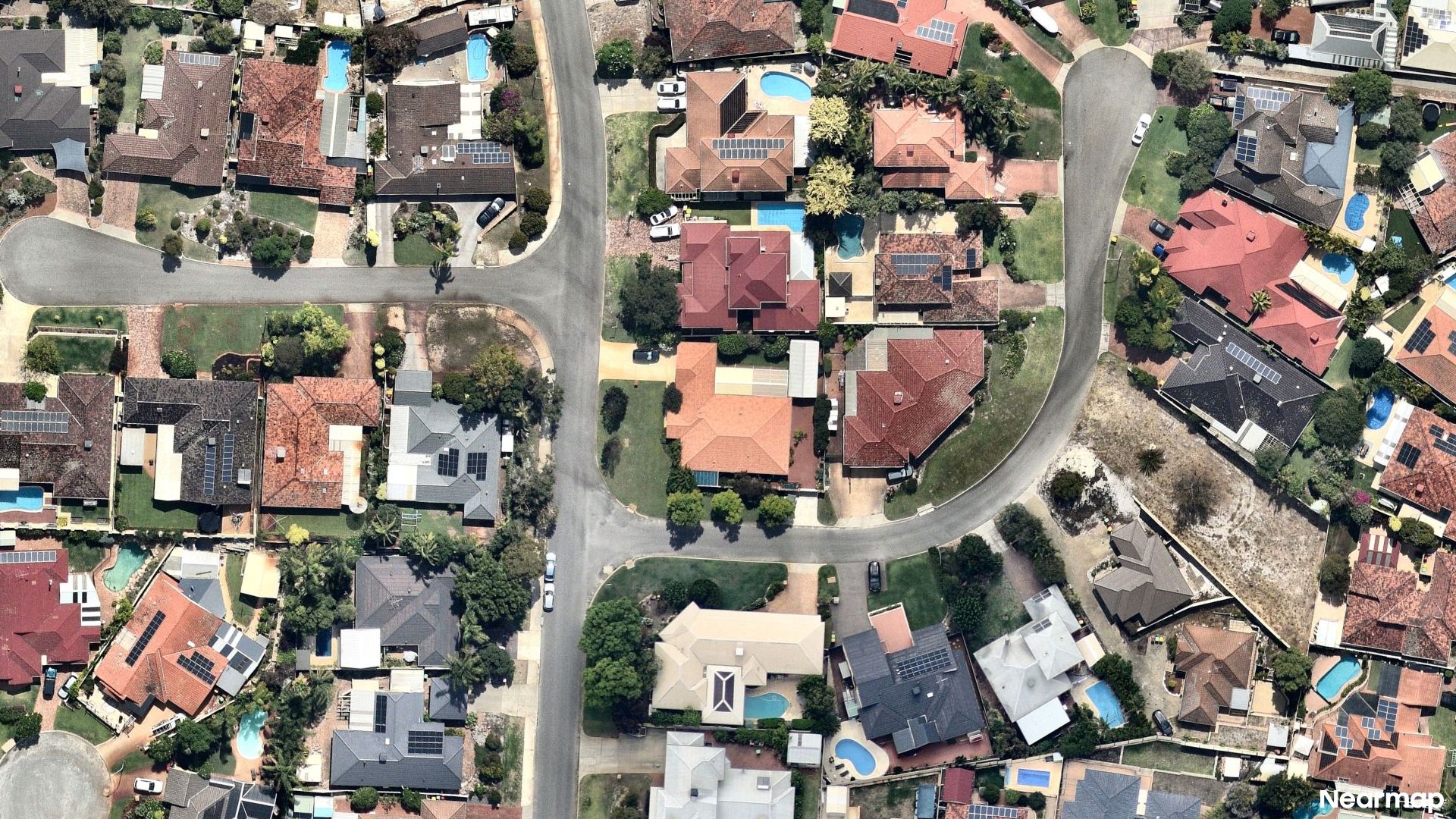 Vertical aerial view