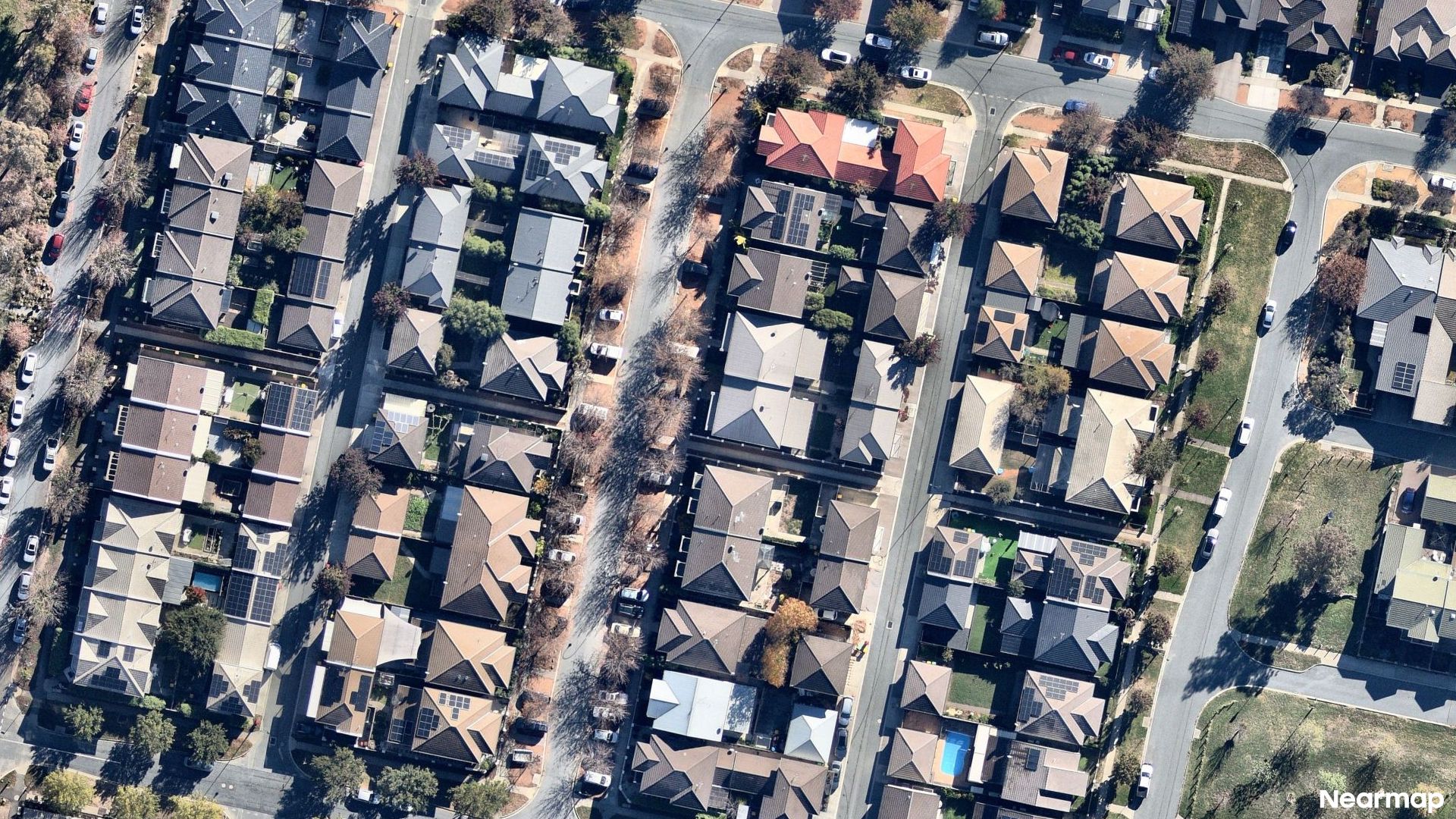 Vertical aerial view