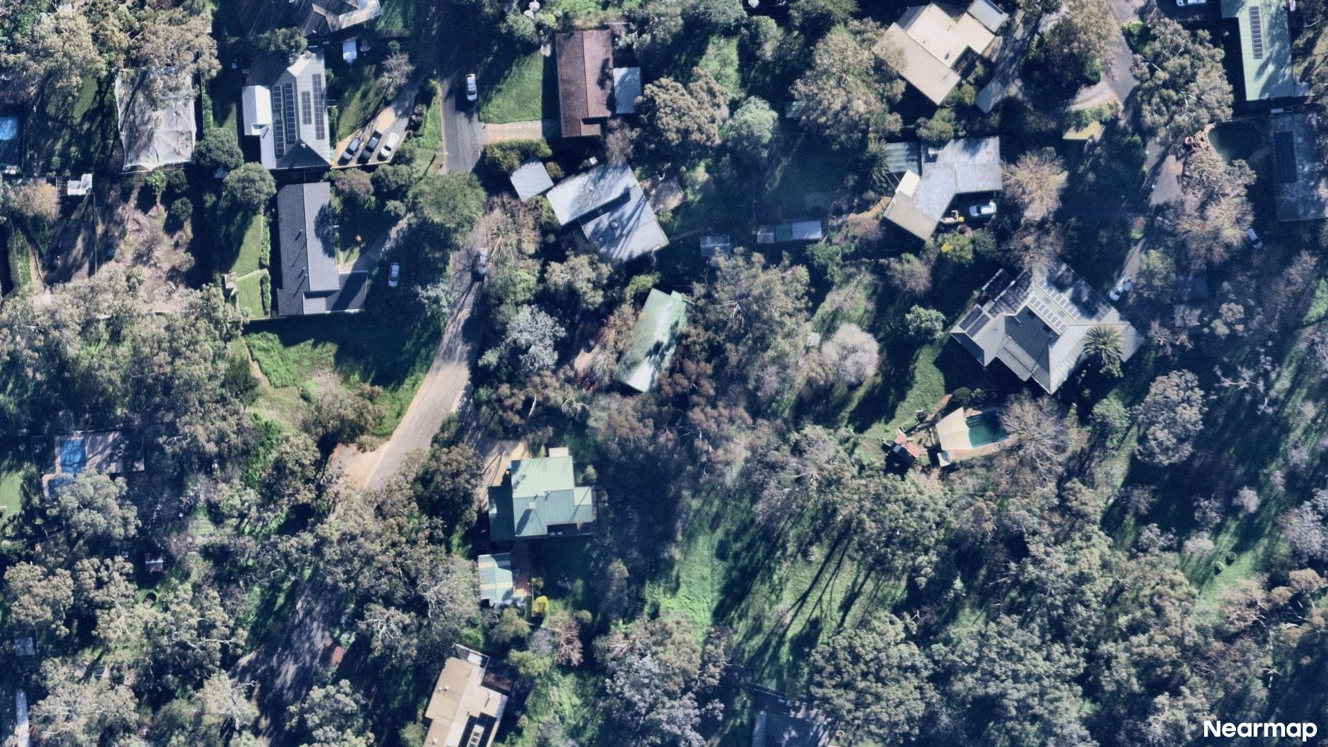 Vertical aerial view
