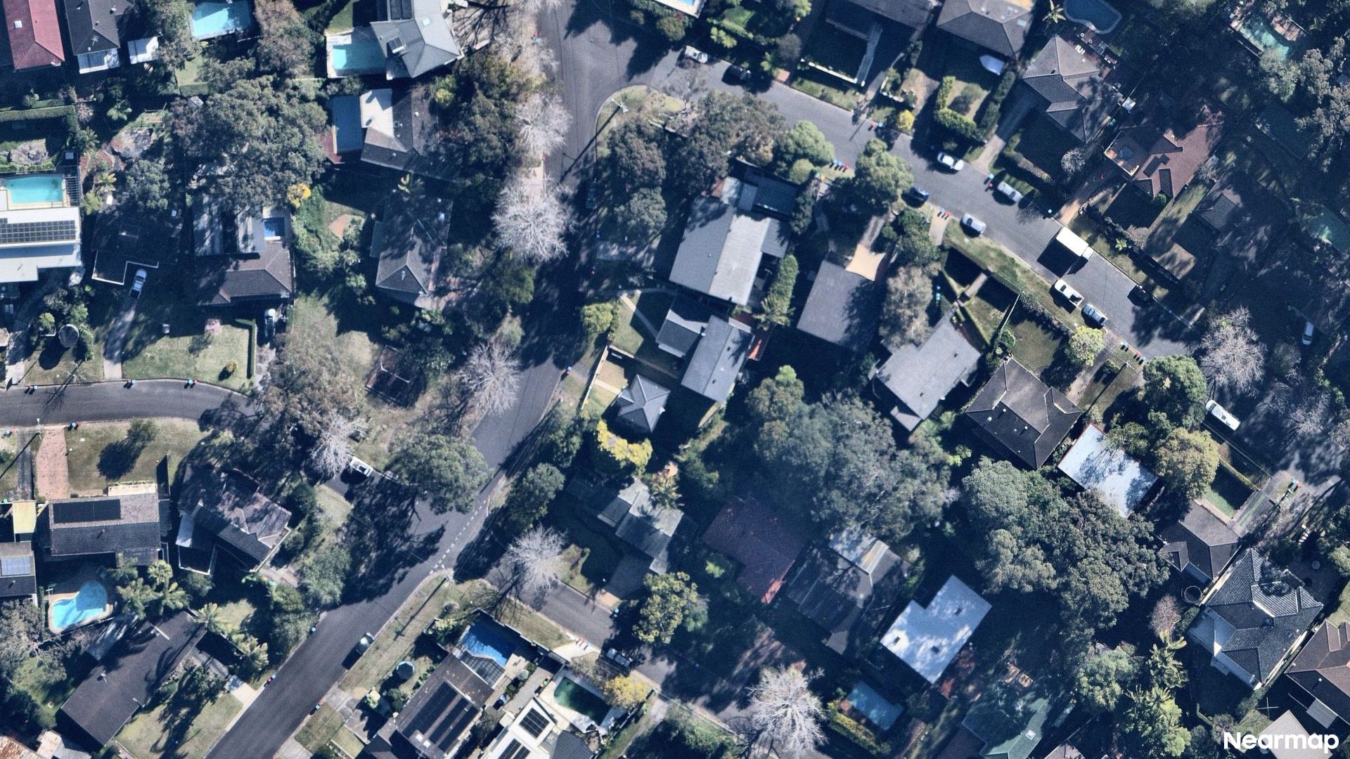 Vertical aerial view