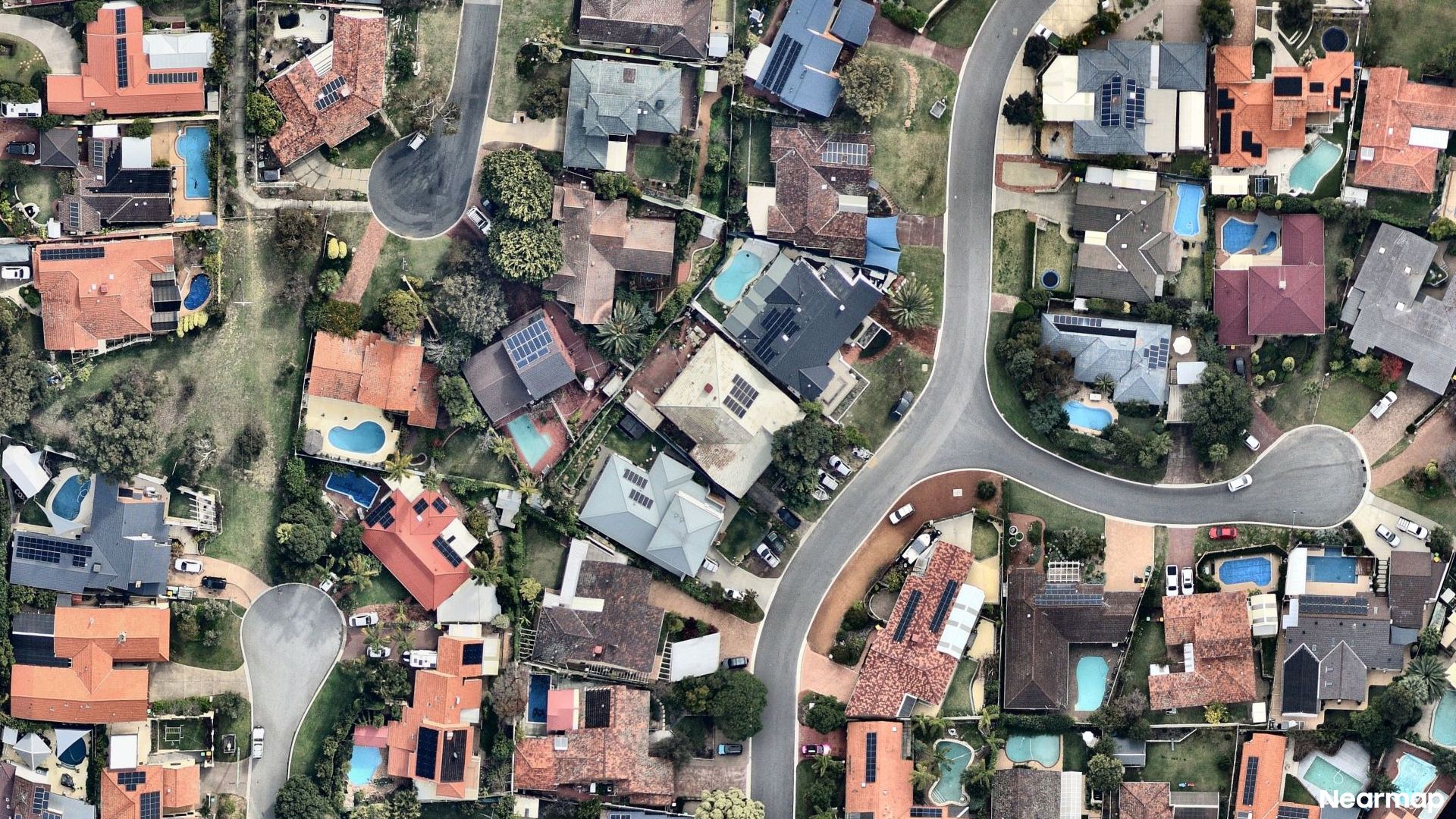 Vertical aerial view