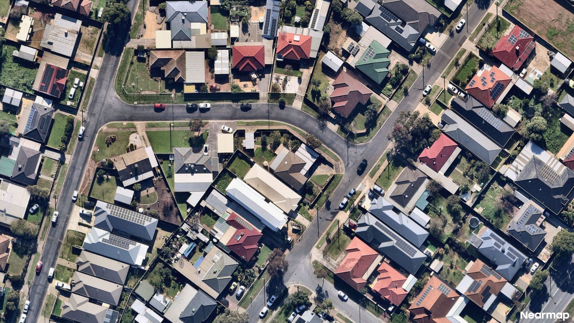 Vertical aerial view