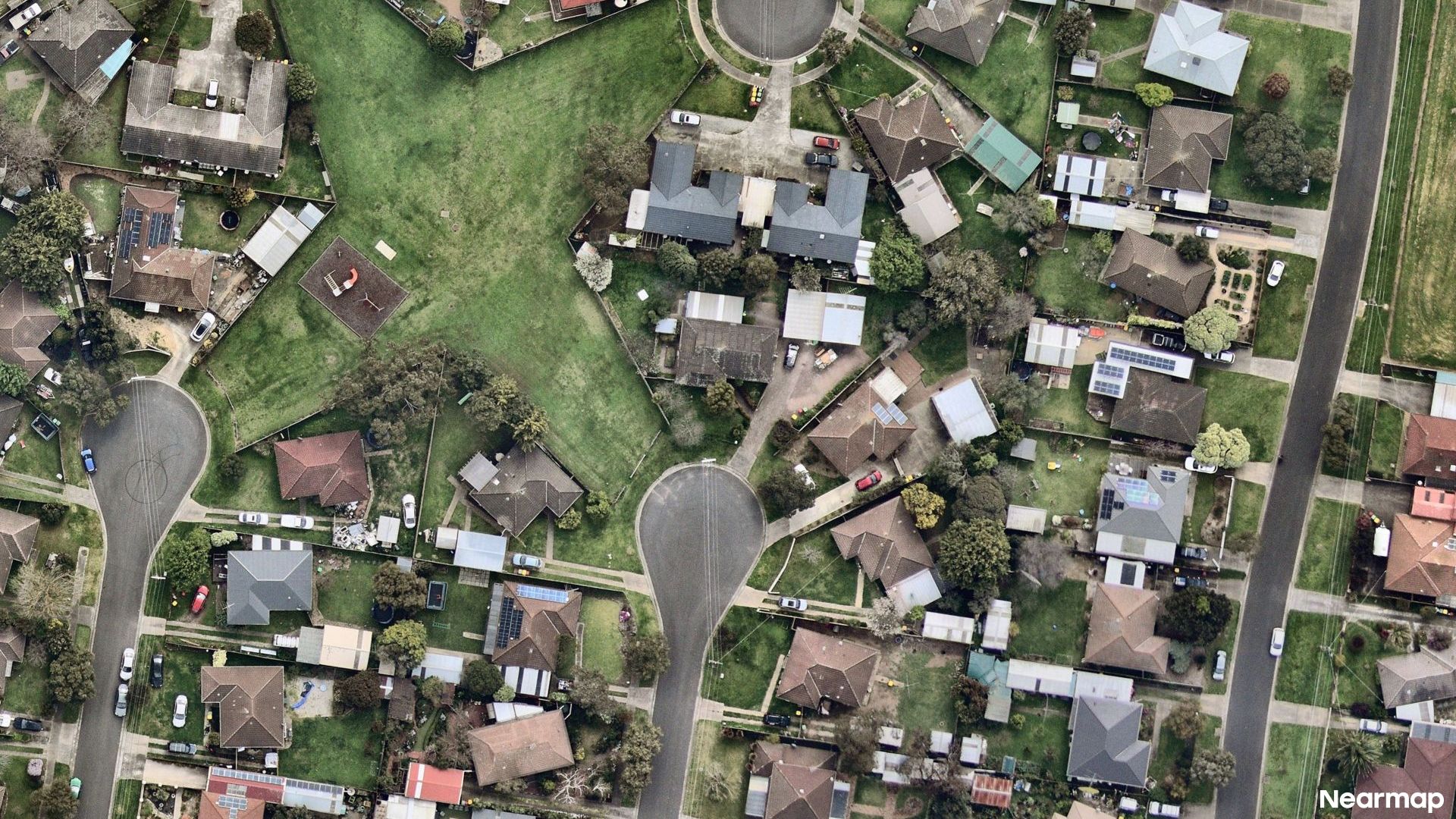 Vertical aerial view
