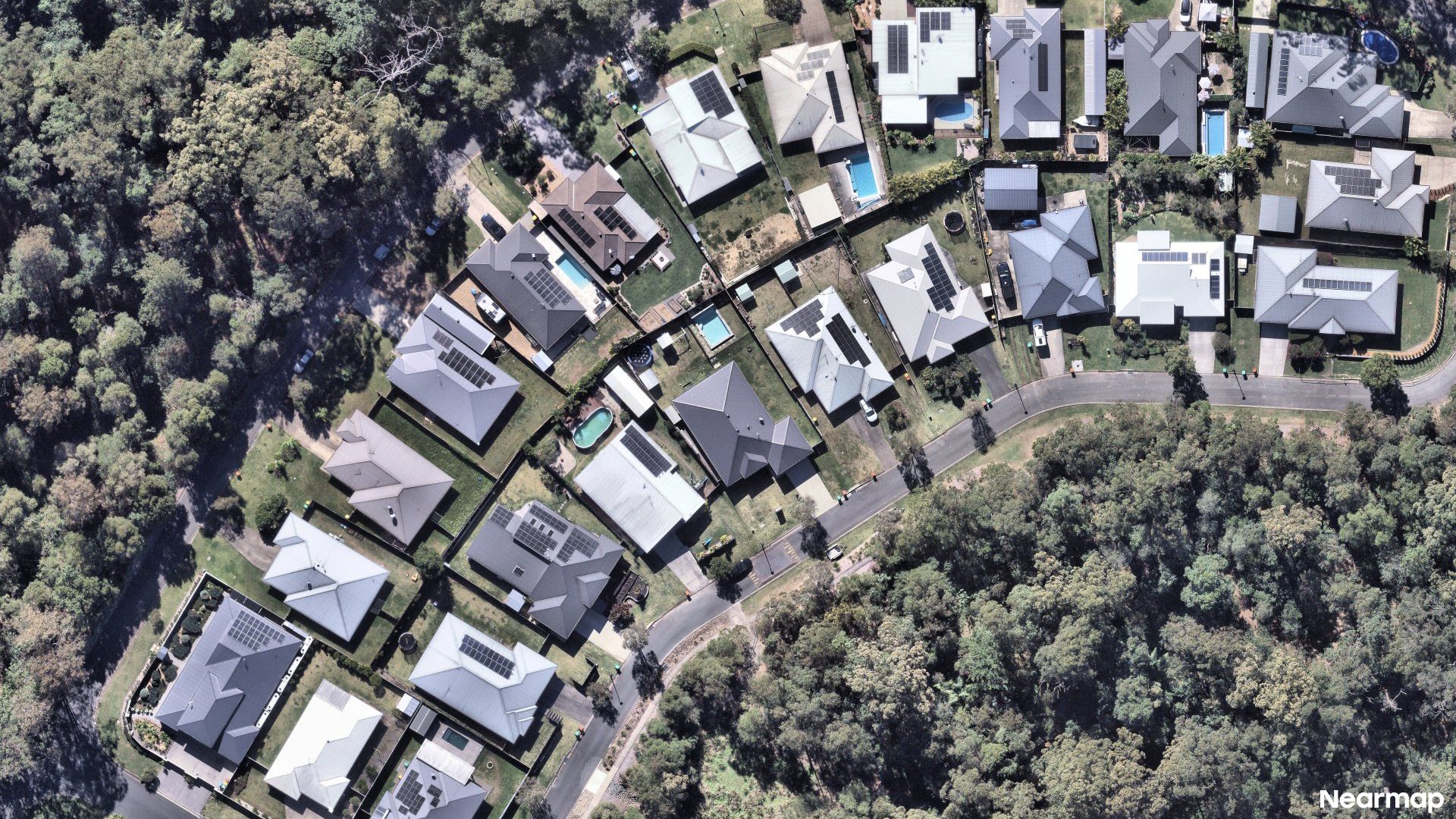 Vertical aerial view