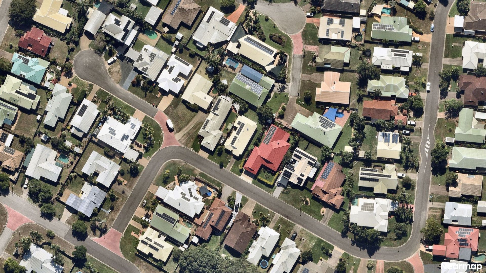 Vertical aerial view