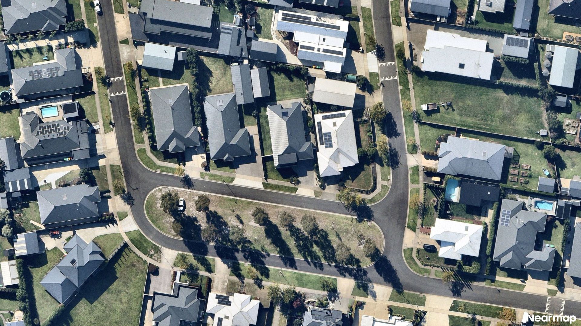 Vertical aerial view