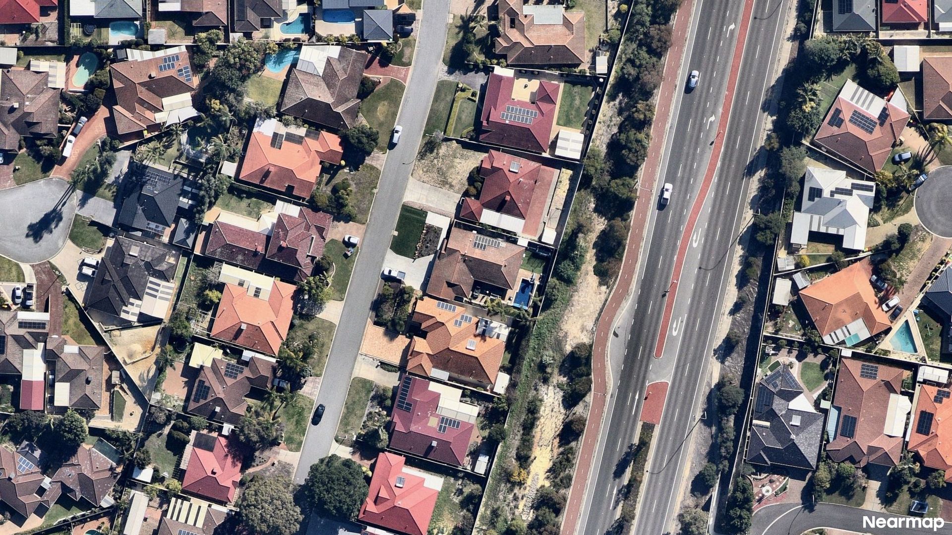 Vertical aerial view