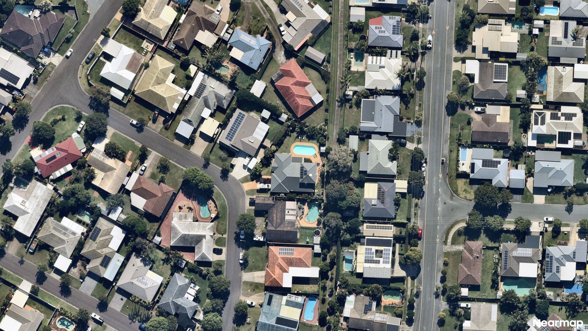 Vertical aerial view