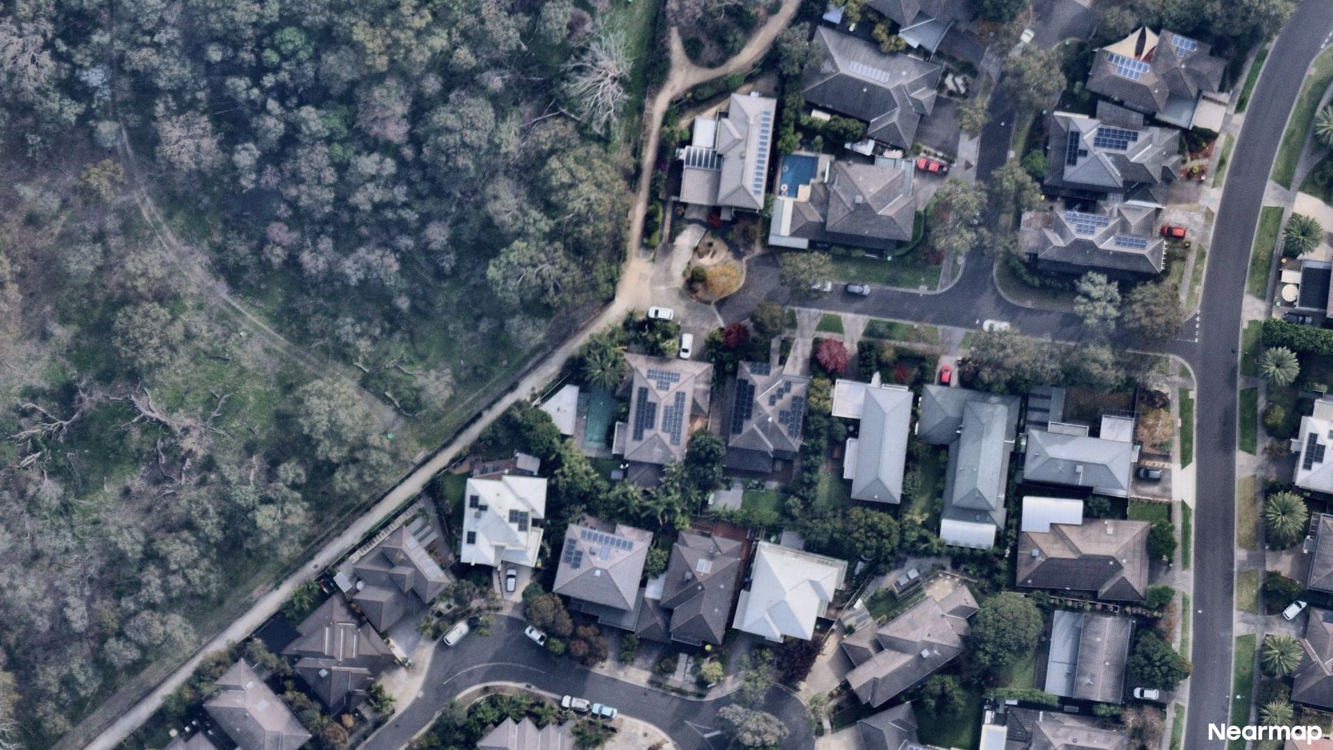 Vertical aerial view