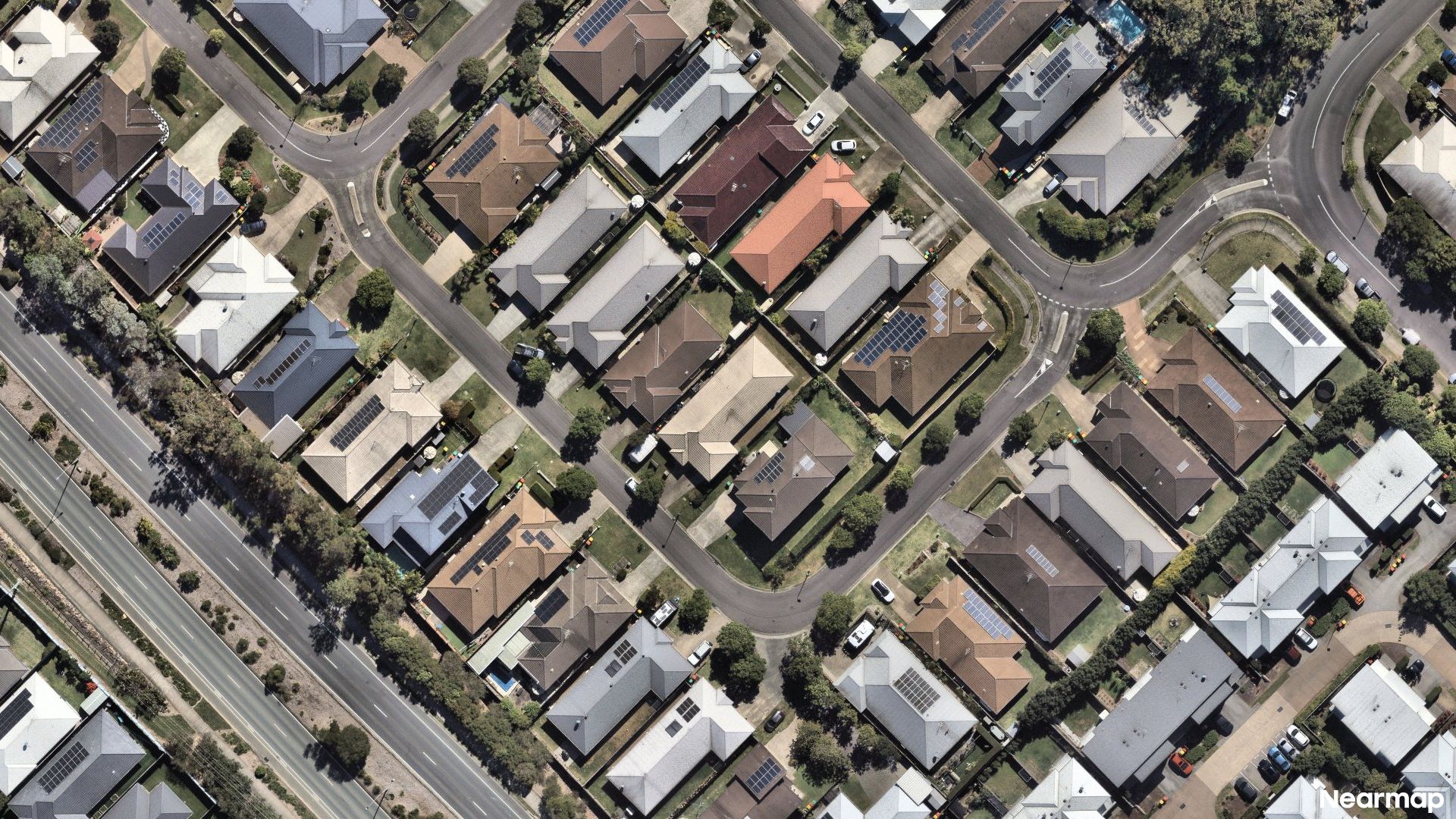 Vertical aerial view