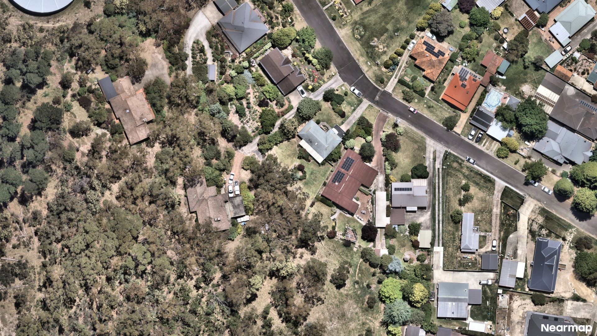 Vertical aerial view
