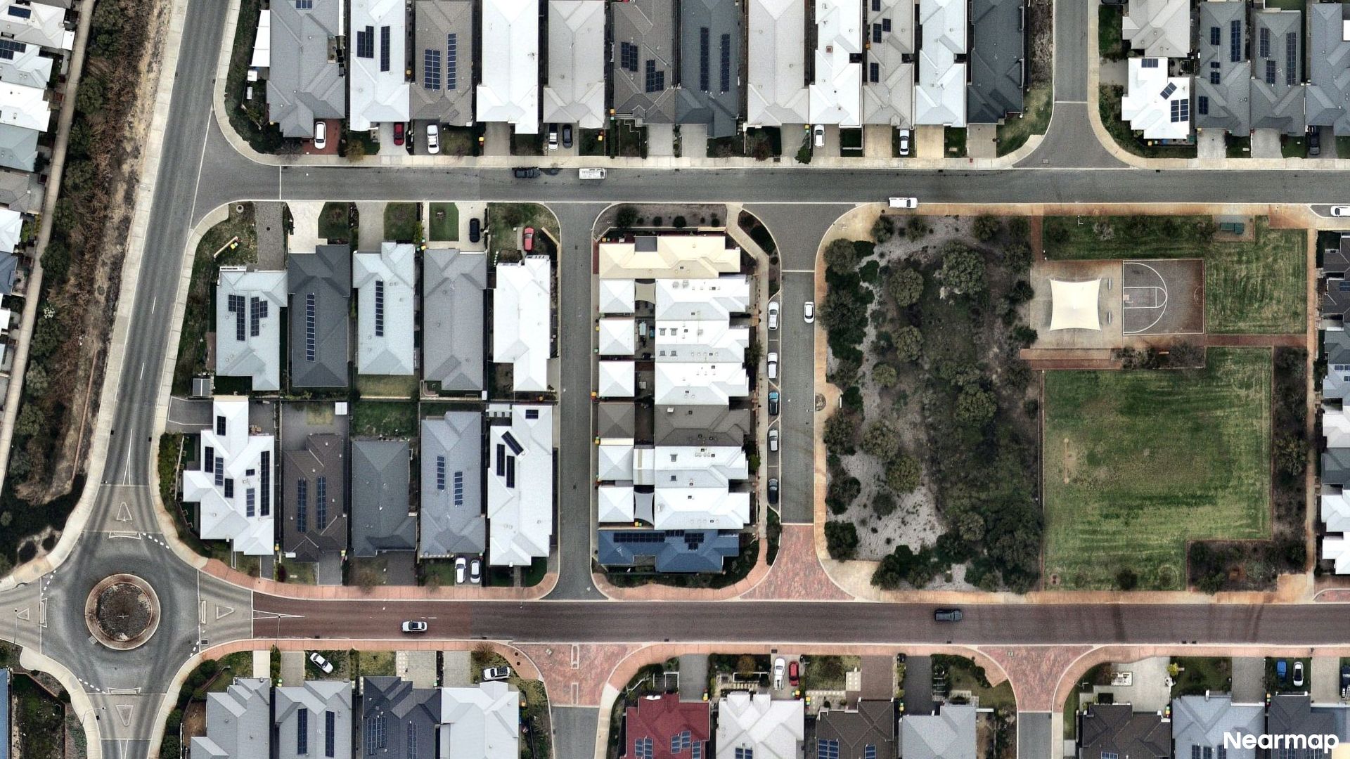 Vertical aerial view
