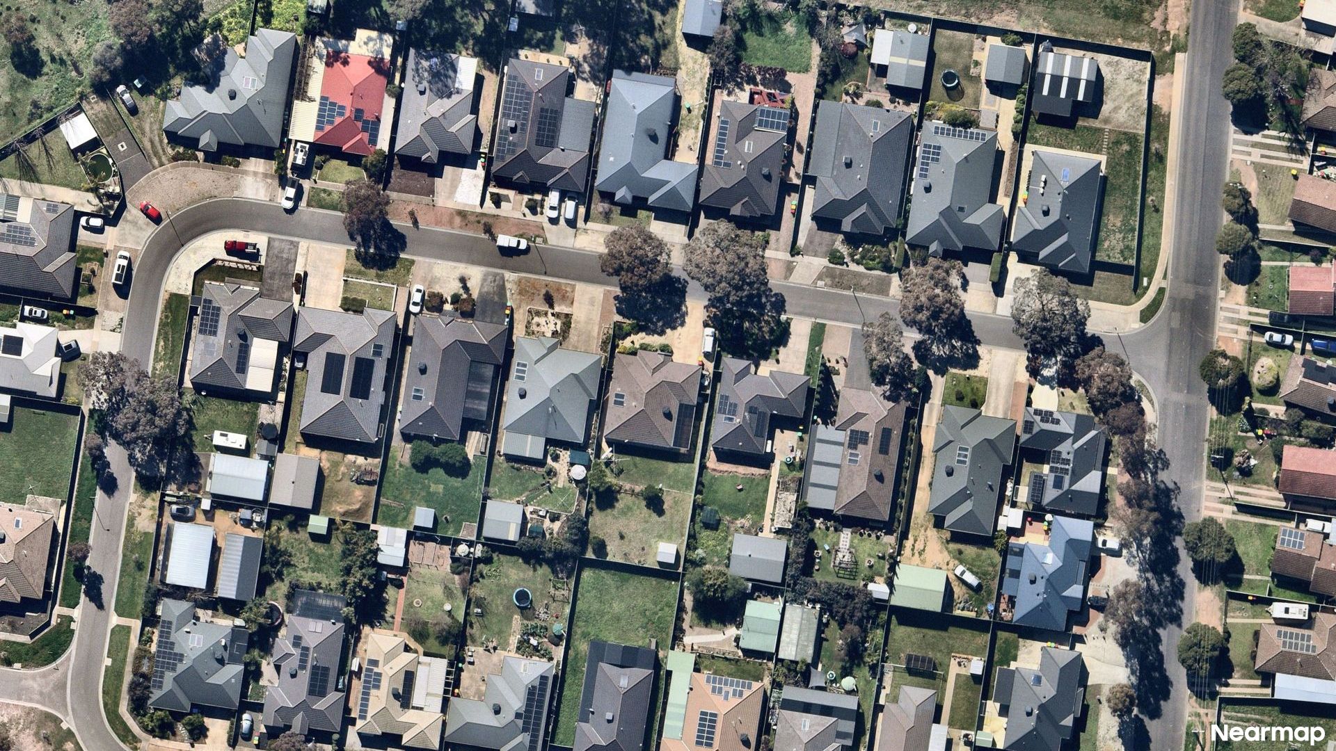 Vertical aerial view