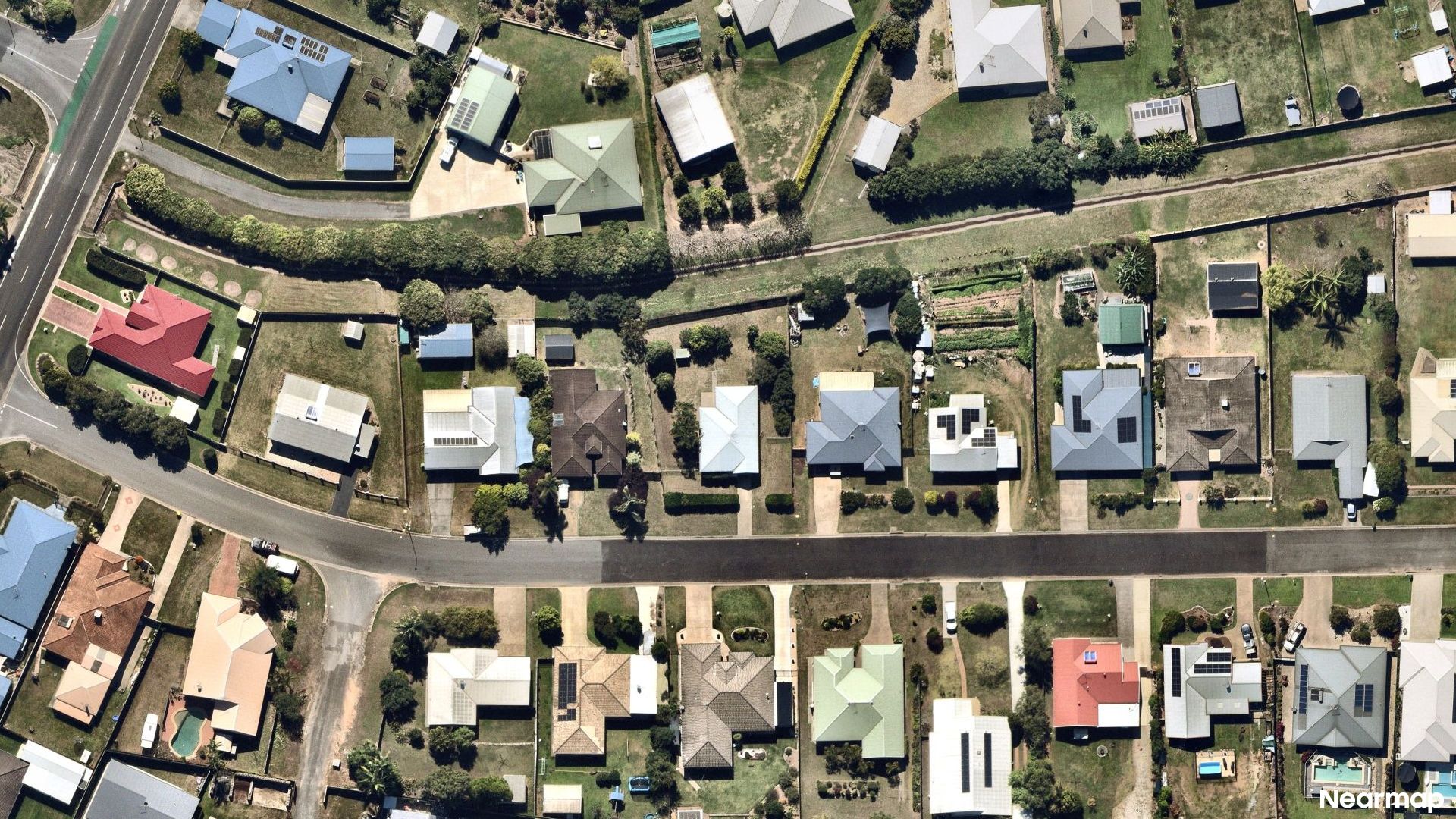 Vertical aerial view