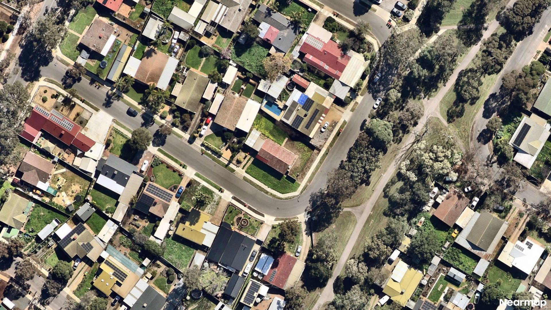 Vertical aerial view