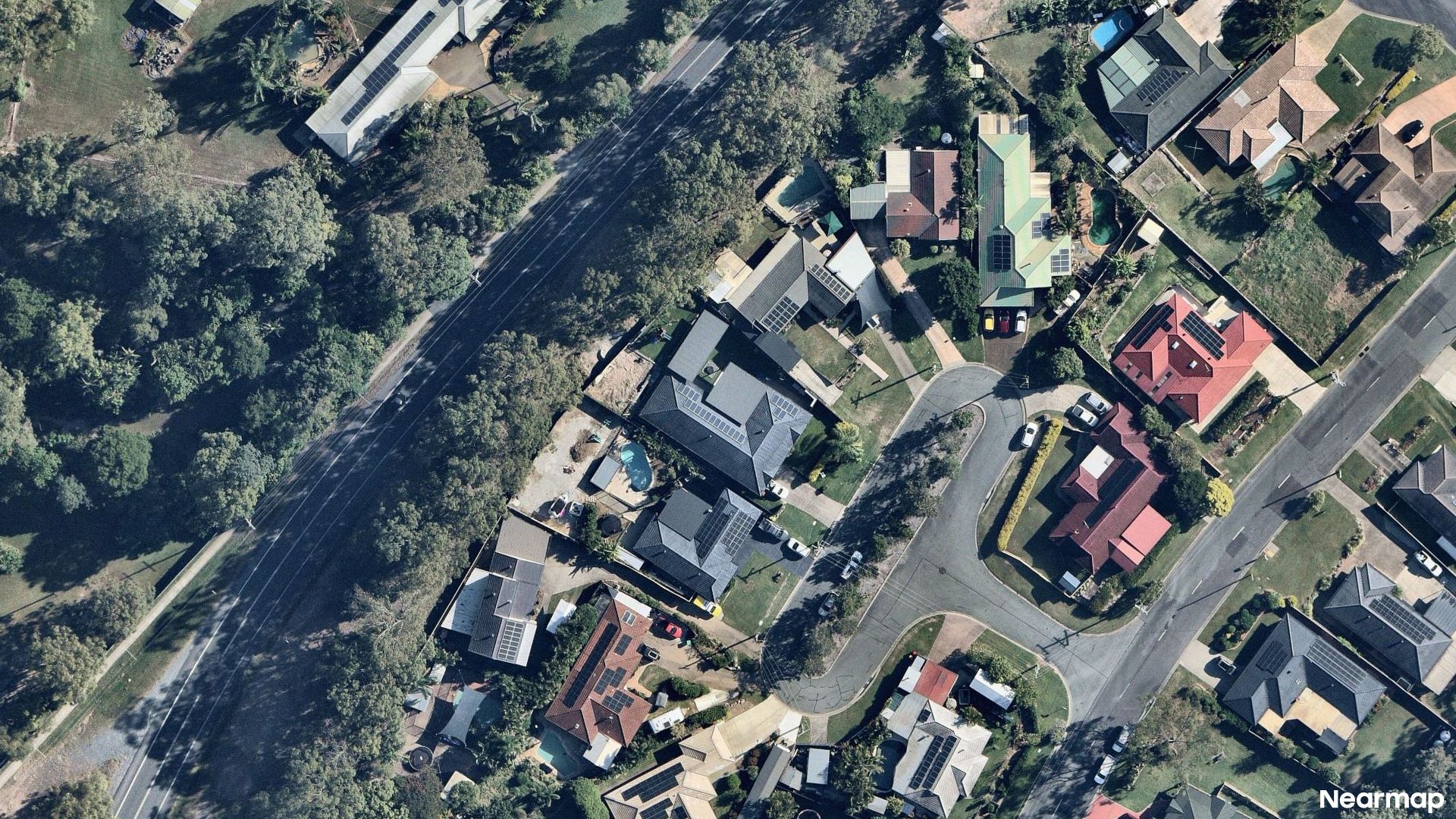Vertical aerial view