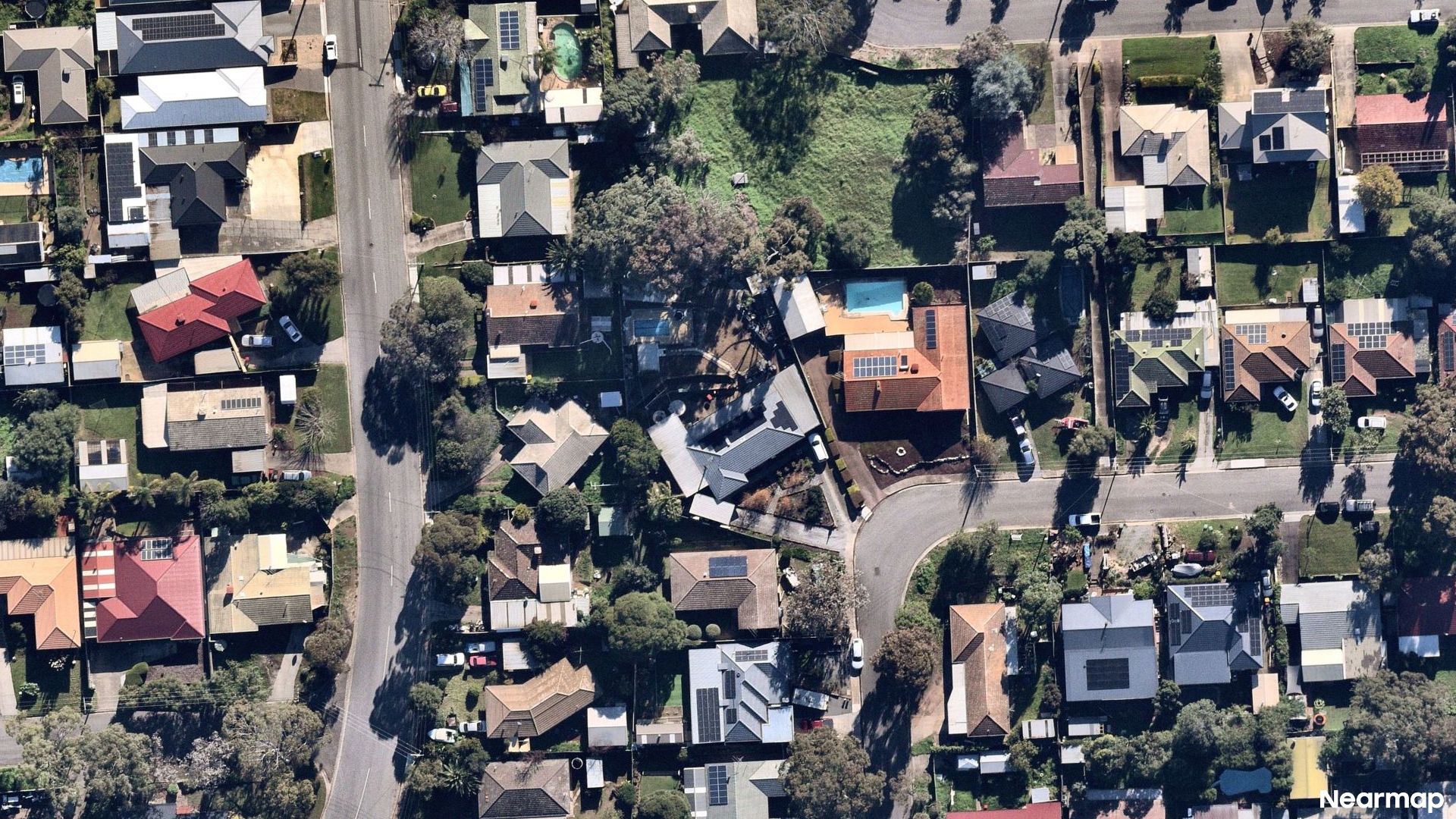 Vertical aerial view