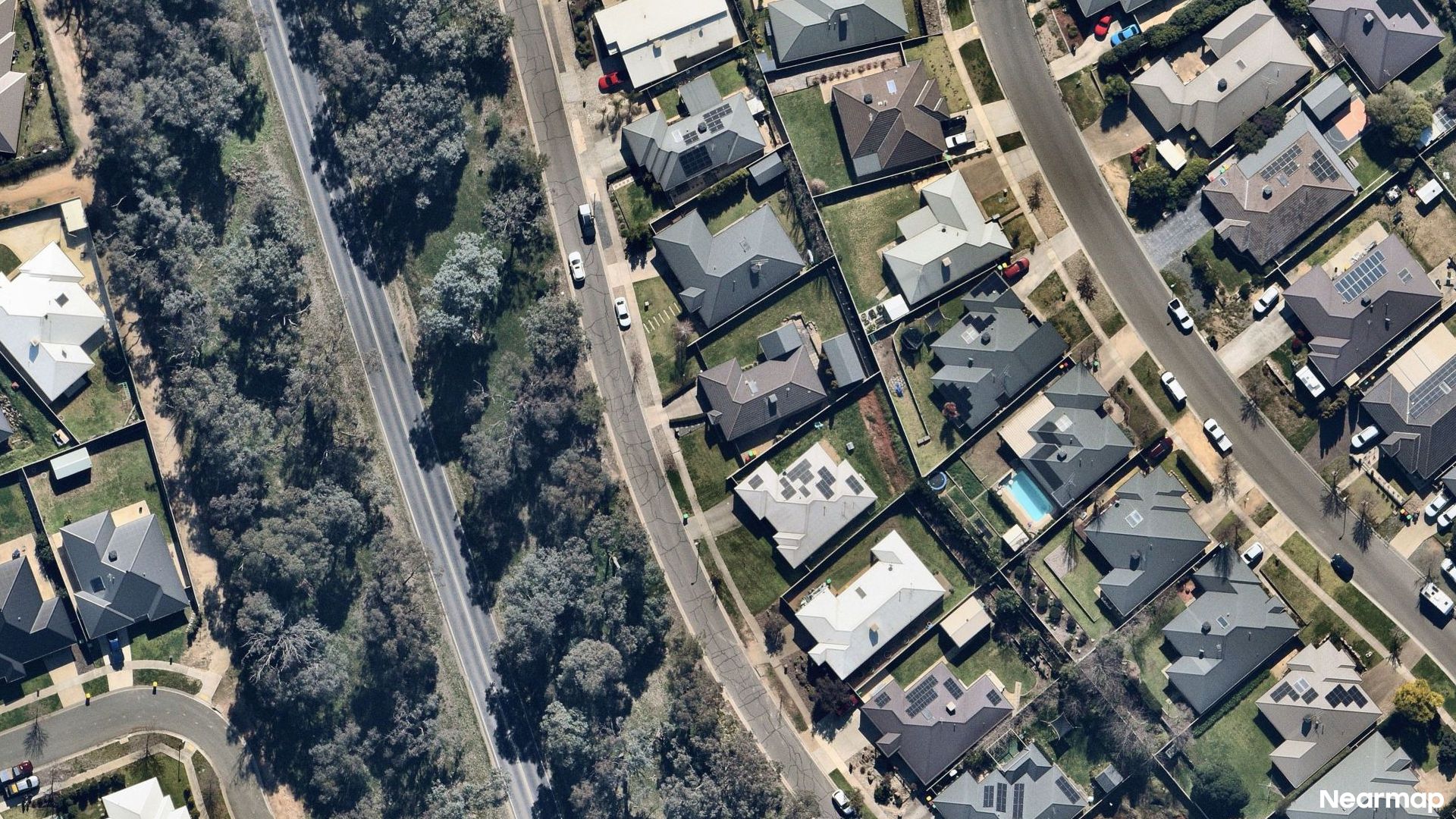 Vertical aerial view