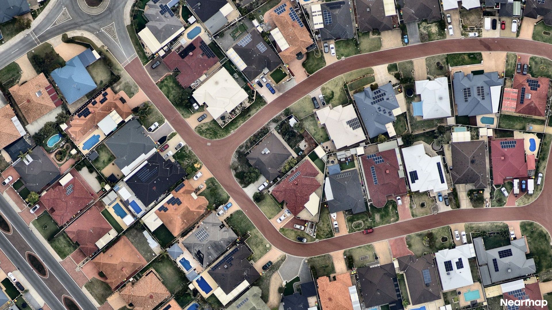 Vertical aerial view
