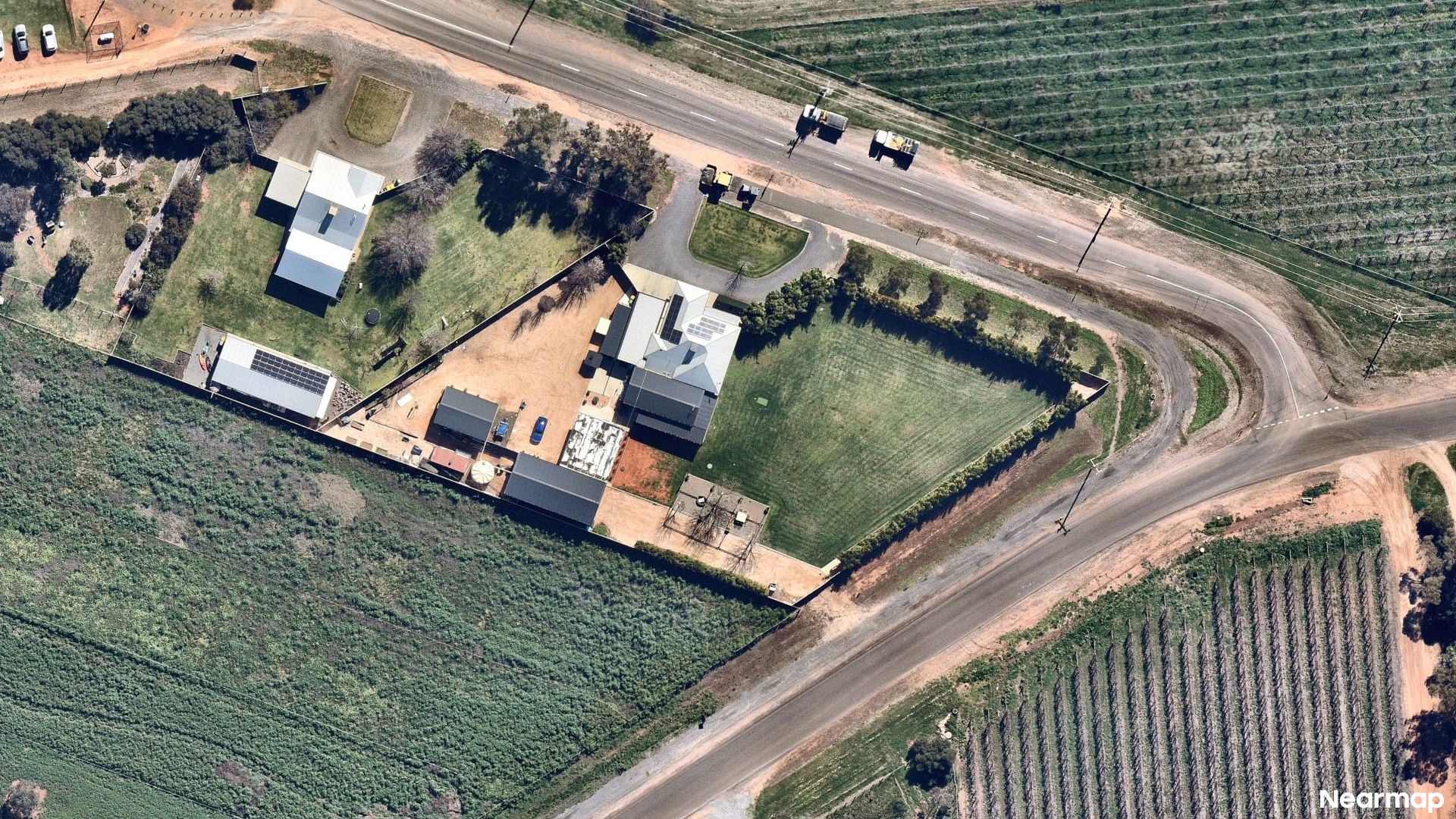 Vertical aerial view