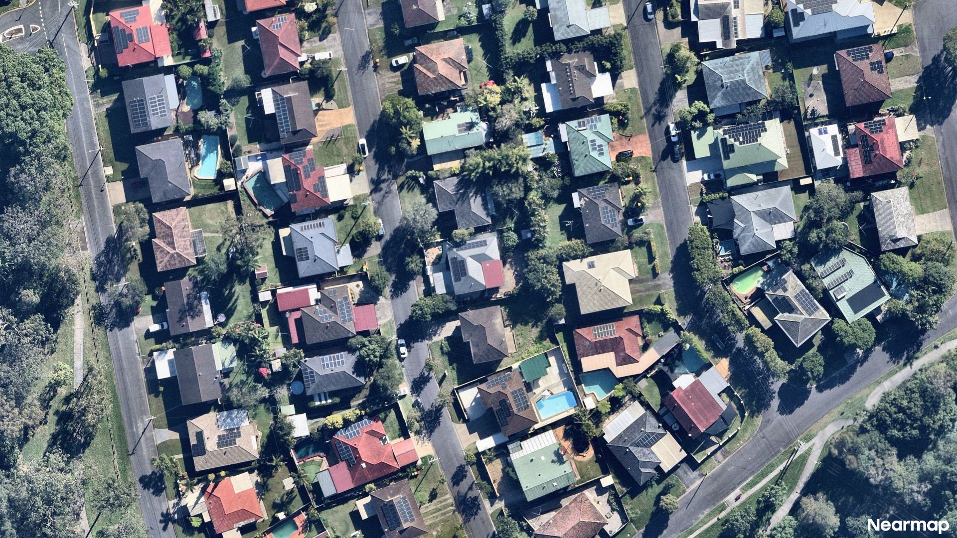 Vertical aerial view